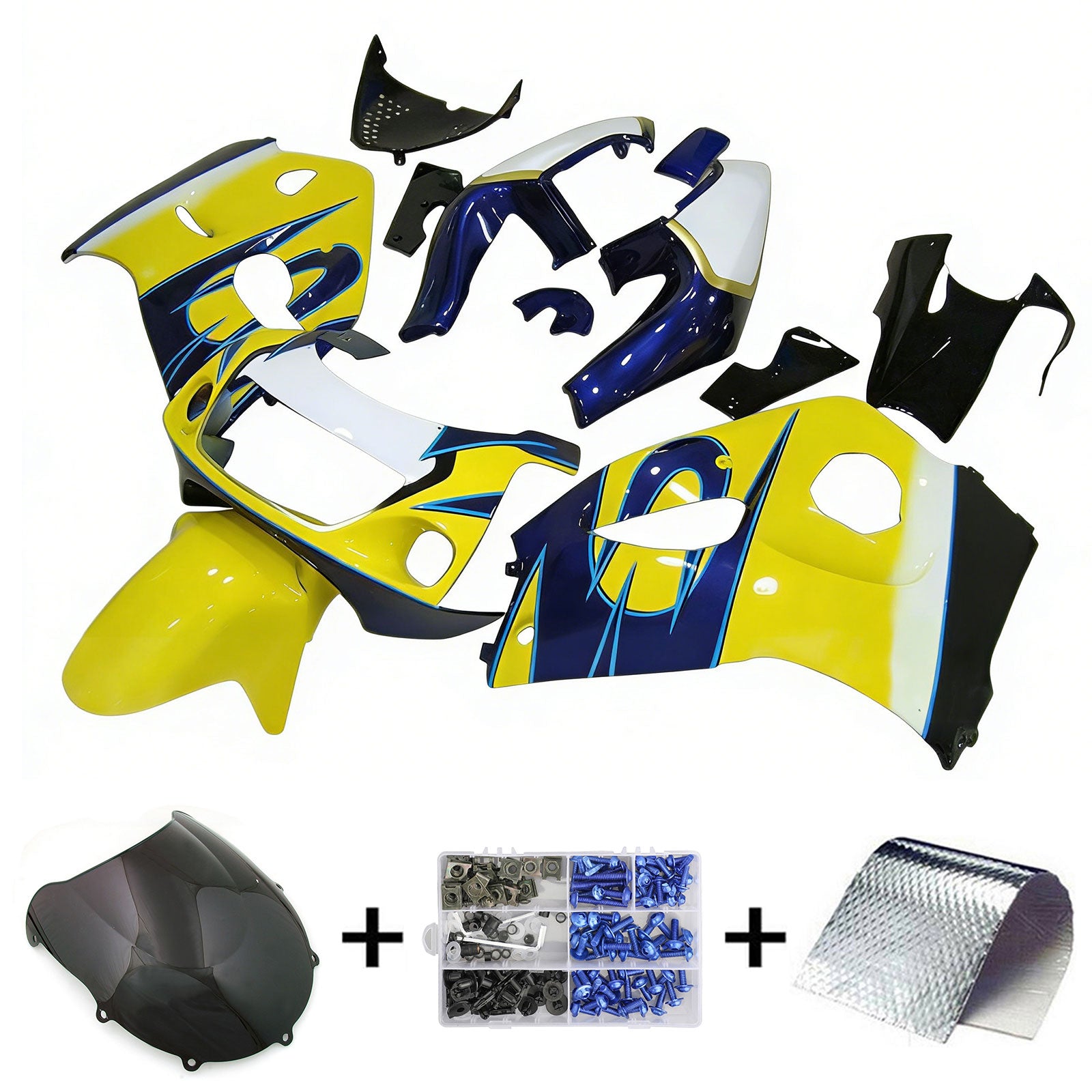 Amotopart Suzuki GSXR600 1996-2000 GSXR750 1996-1999 Fairing Kit Bodywork