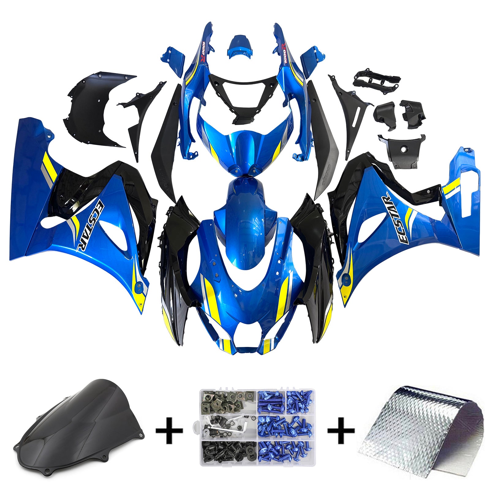 Amotopart Suzuki GSXR1000 2017-2024 K17 Fairing Kit Bodywork Plastic ABS