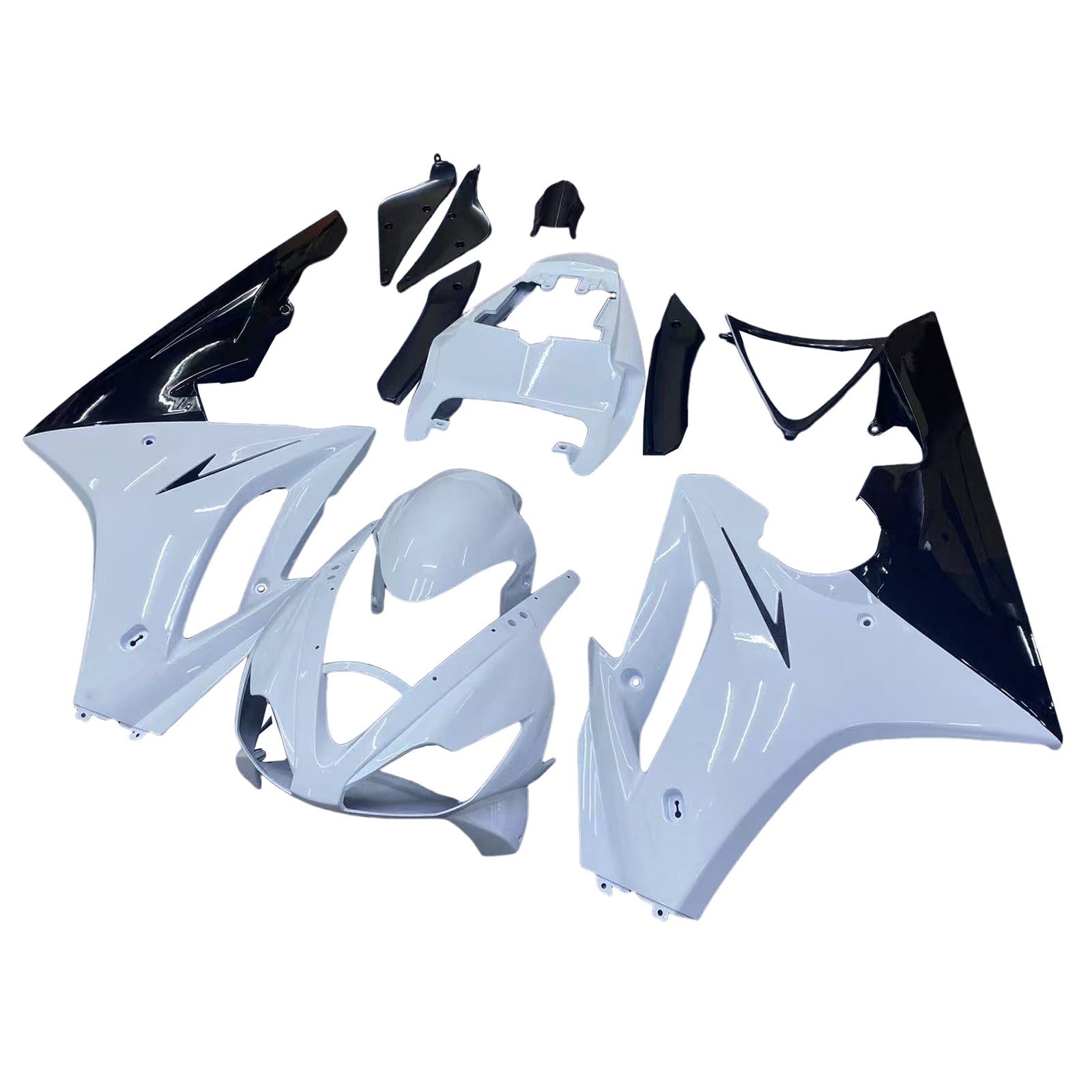 Fairings 2006-2008 Triumph Daytona 675 White Black Daytona Generic