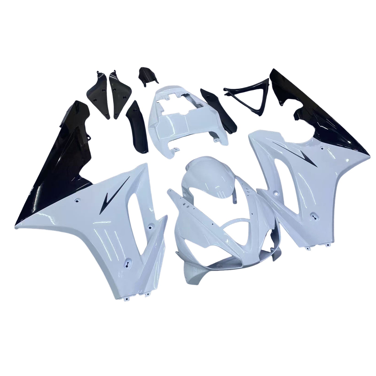 Fairings 2006-2008 Triumph Daytona 675 White Black Daytona Generic
