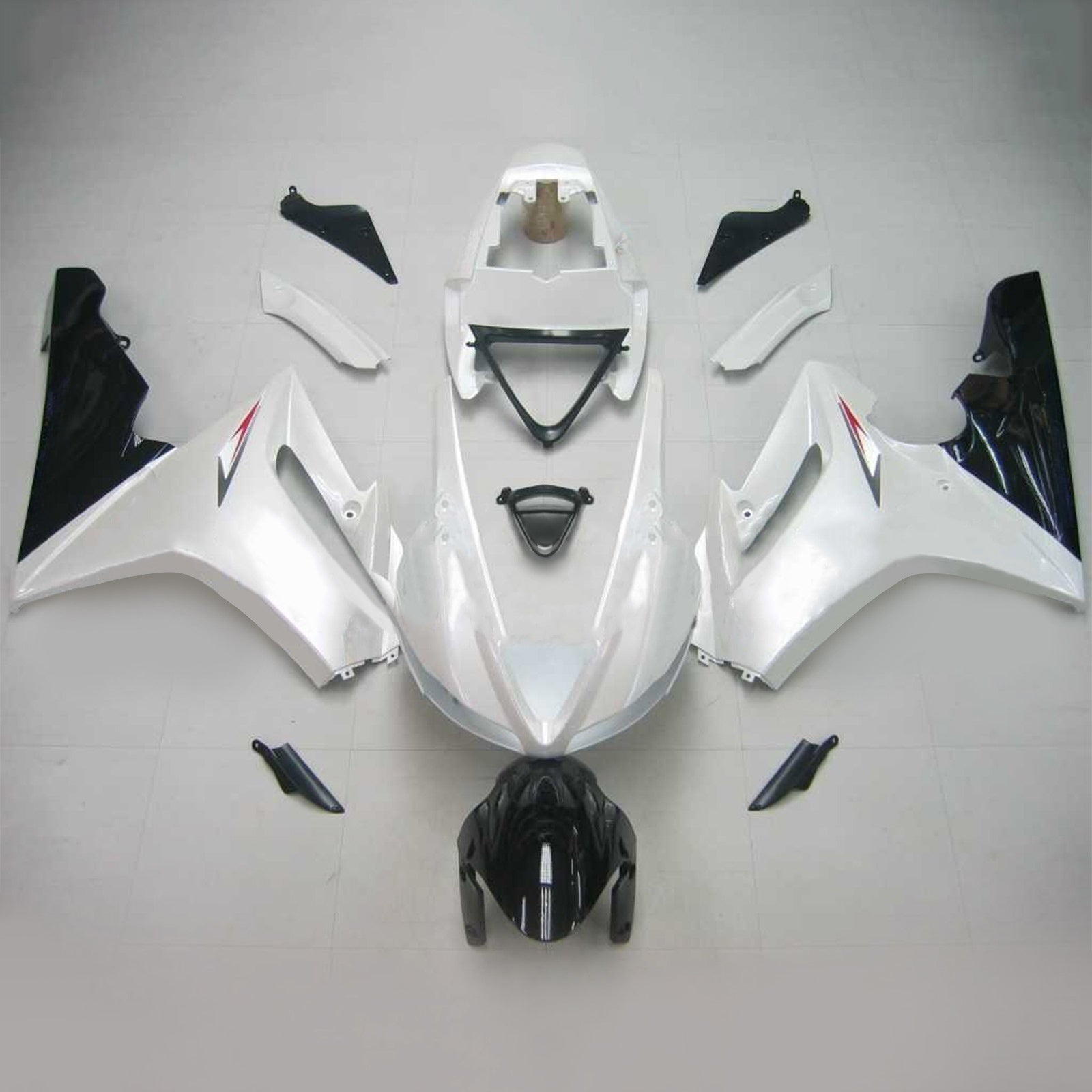 Fairings 2009-2012 Triumph Daytona 675 White Black Daytona Generic