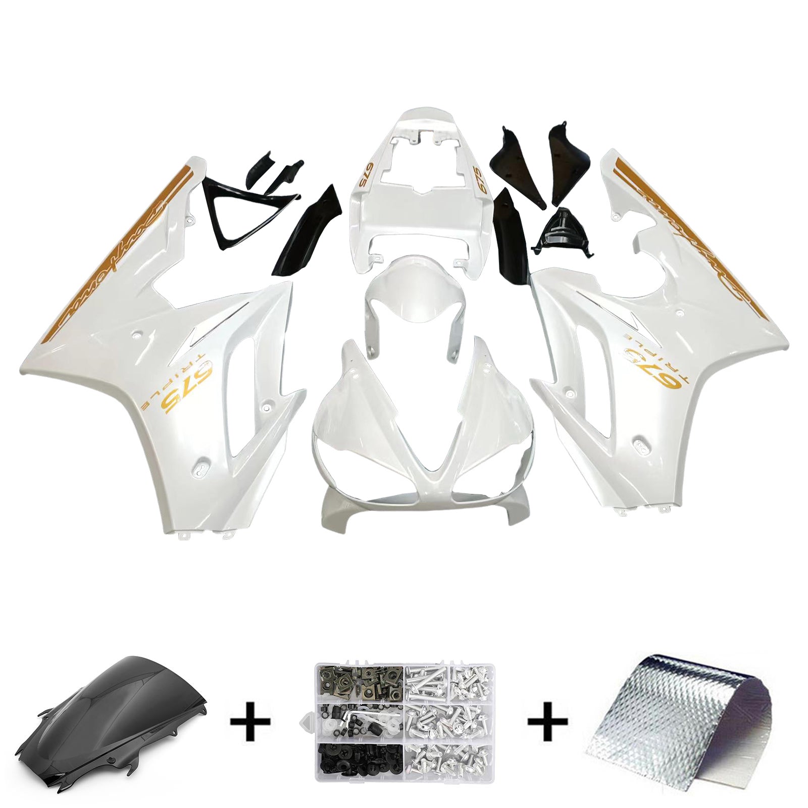 Amotopart Triumph Daytona 675 2009-2012 Fairing Kit Bodywork Plastic ABS