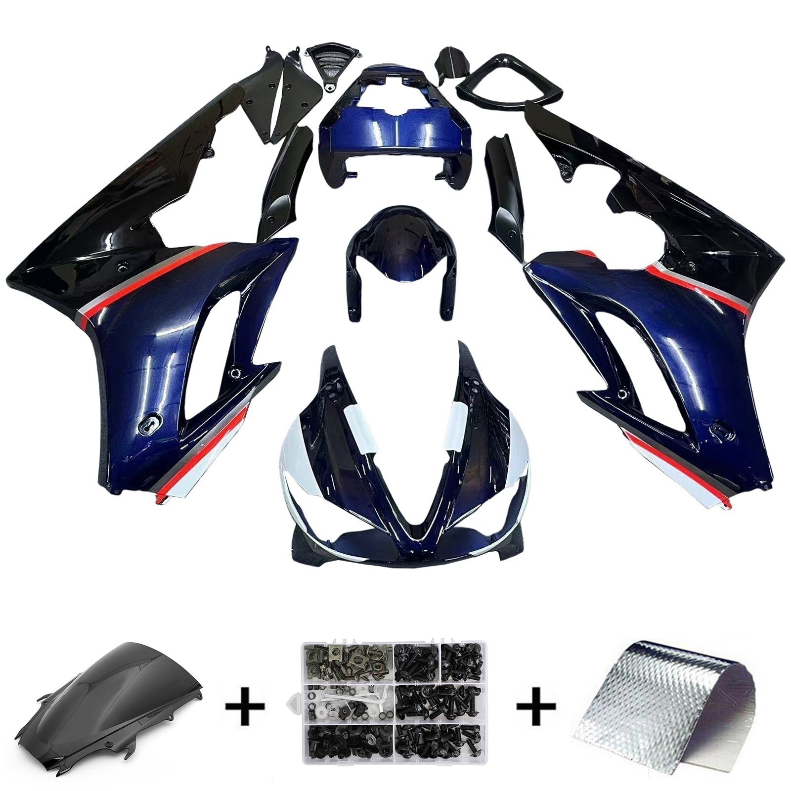 Amotopart Triumph Daytona 675 2009-2012 Kit Carenado Carrocería Plástico ABS