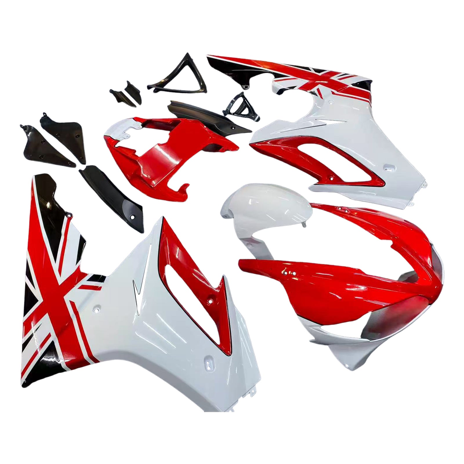 Red White Injection Fairing Kit Bodywork Plastic ABS fit For Triumph Daytona 675 2009-2012