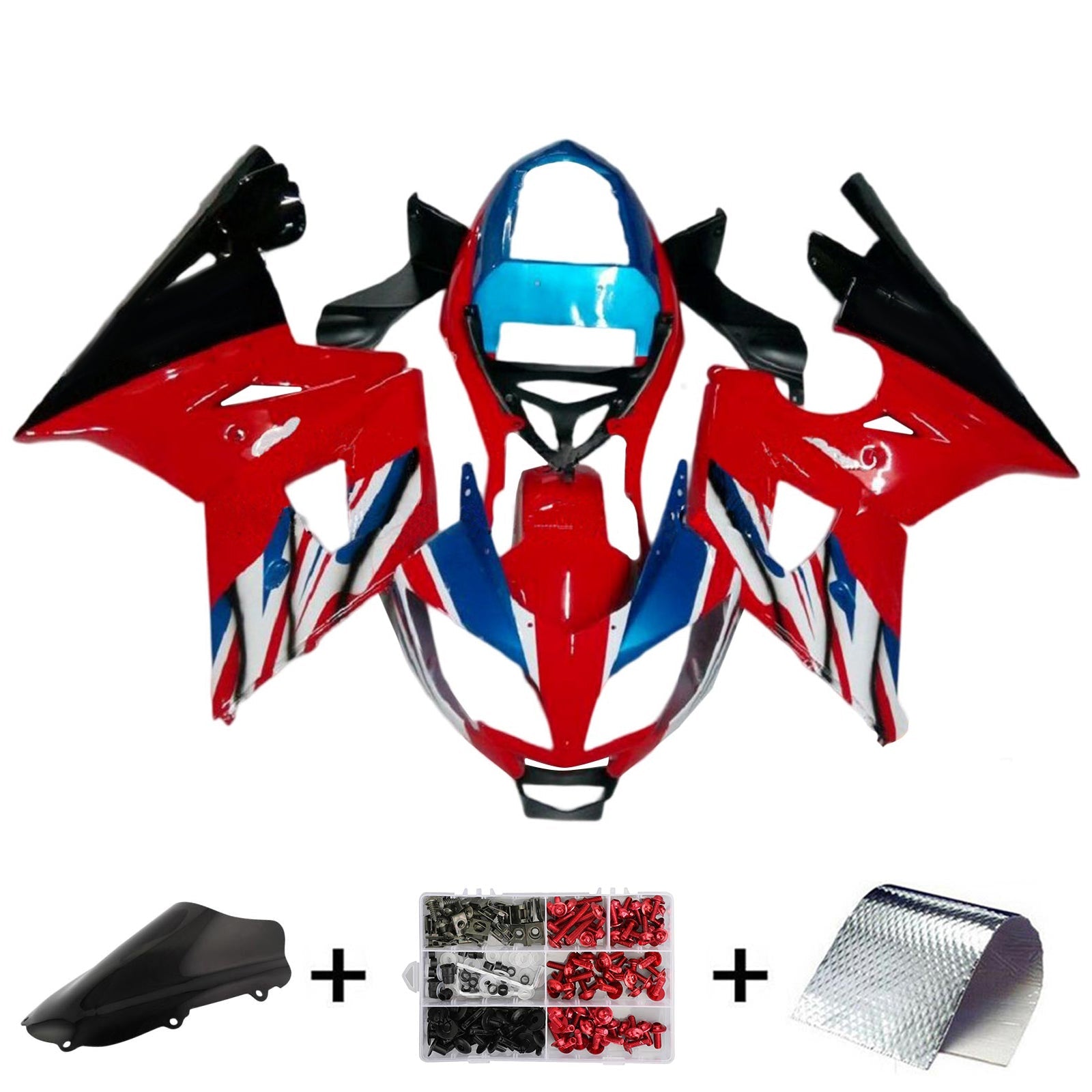 Amotopart Triumph Daytona 600 650 2002-2005 Fairing Kit Bodywork Plastic ABS