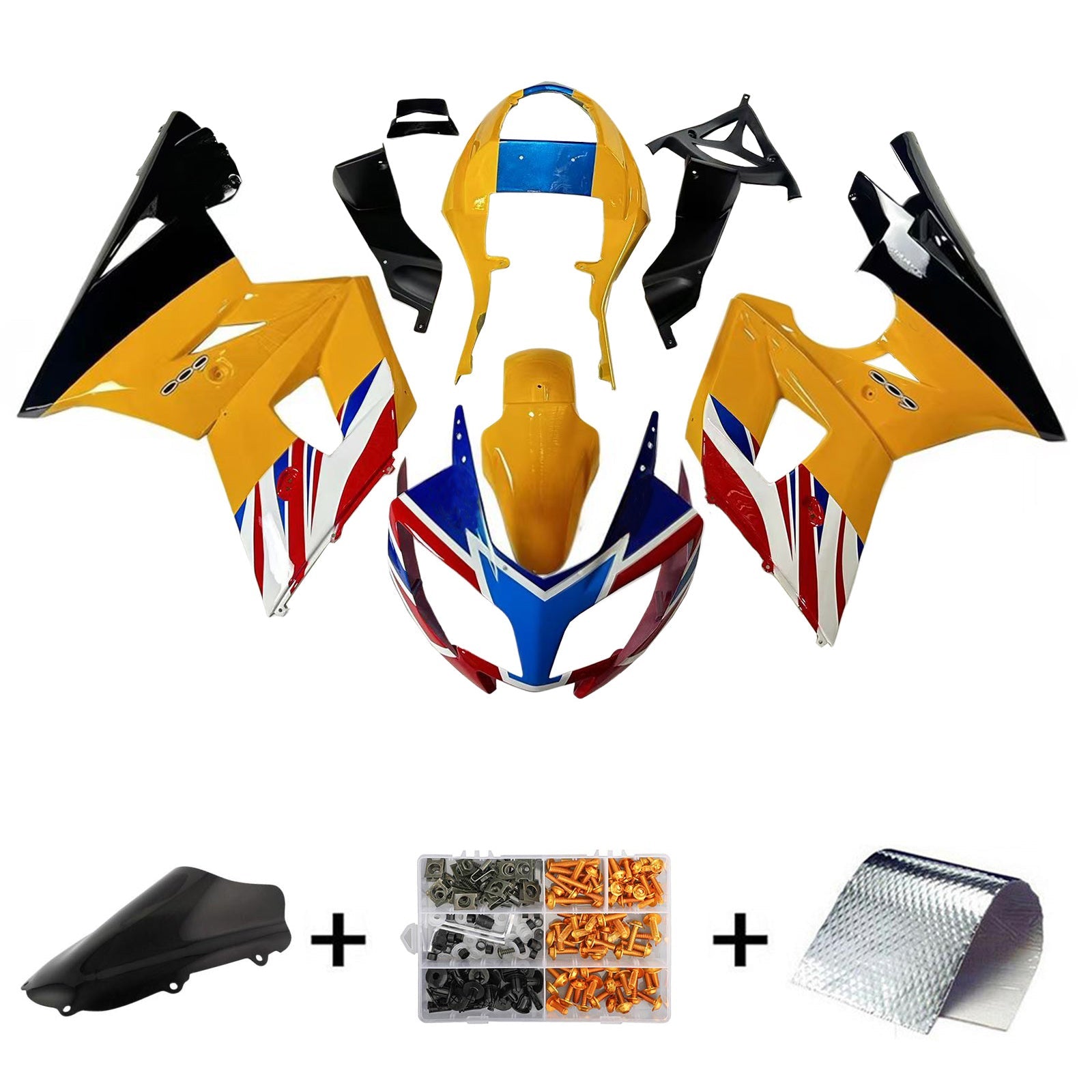 Amotopart Triumph Daytona 600 650 2002-2005 Fairing Kit Bodywork Plastic ABS