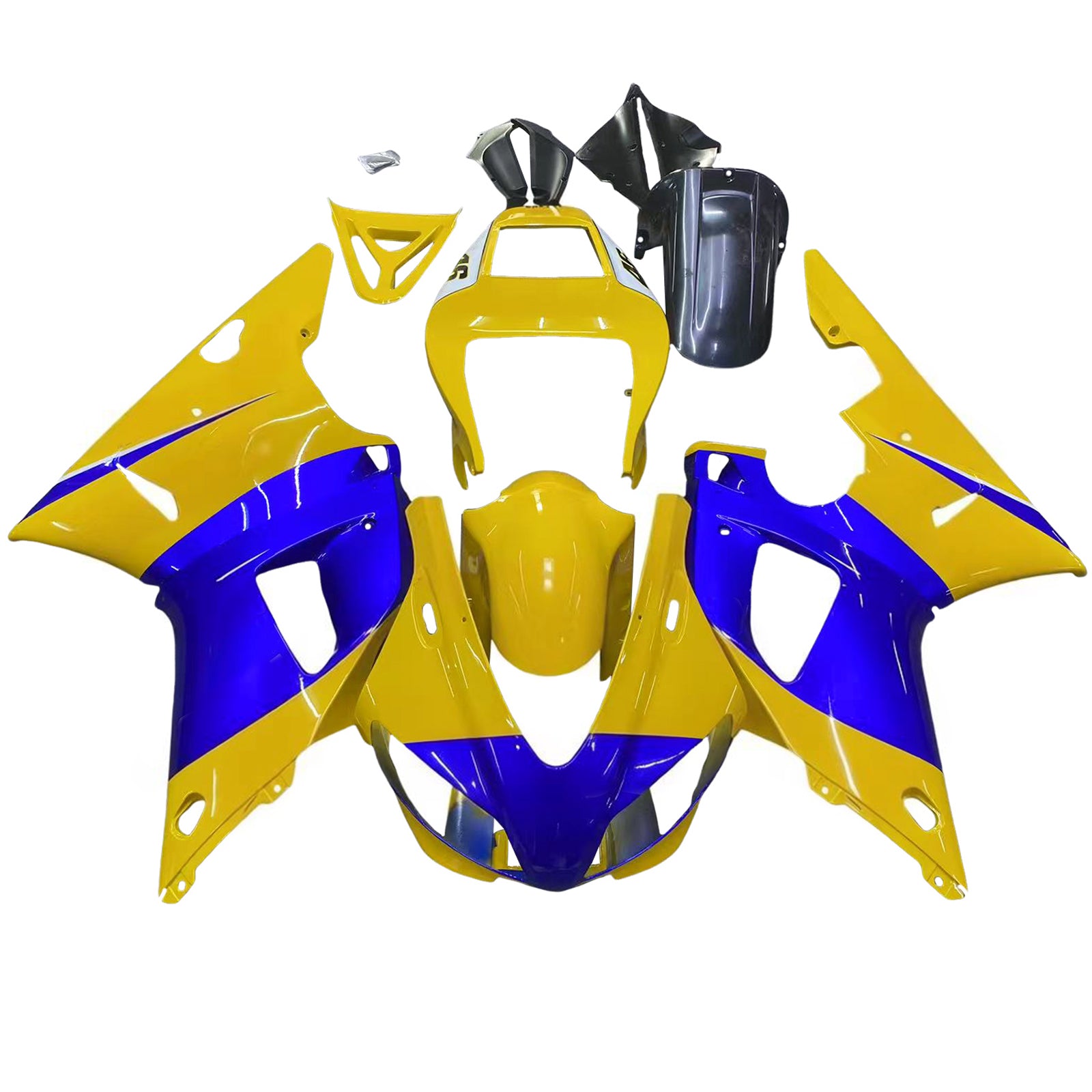 Fairings 1998-1999 Yamaha YZF-R1 Yellow Blue No.46 Camel Generic
