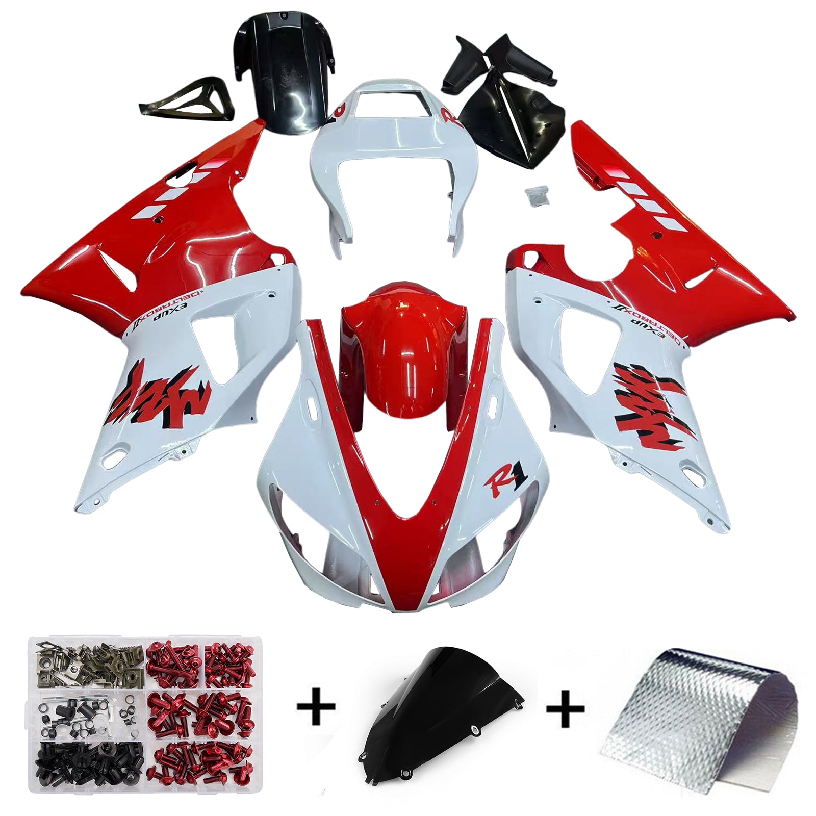 Yamaha YZF-R1 1000 1998-1999 Fairing Kit Bodywork Plastic ABS