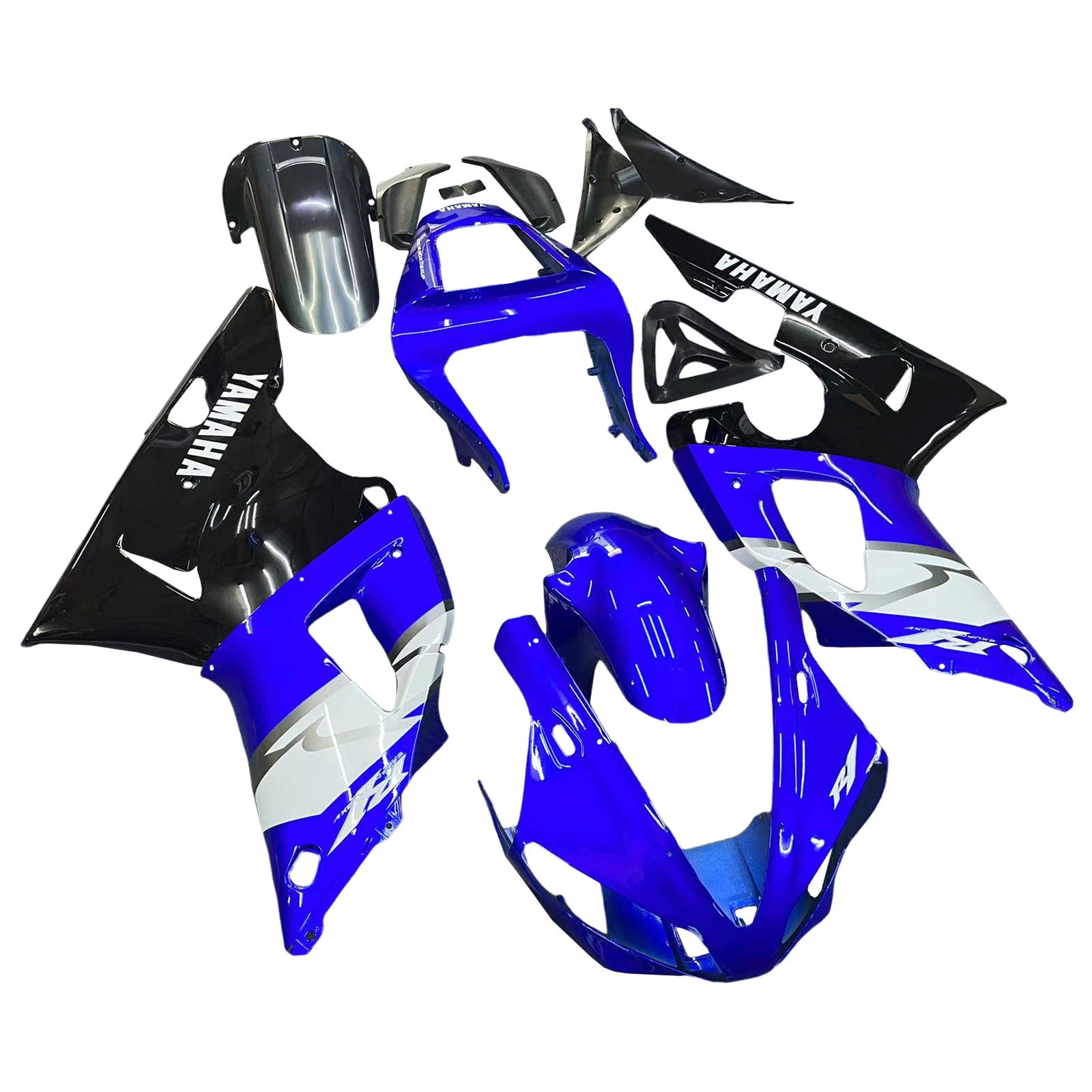 Fairings 2000-2001 Yamaha YZF-R1 Blue Black R1 Generic