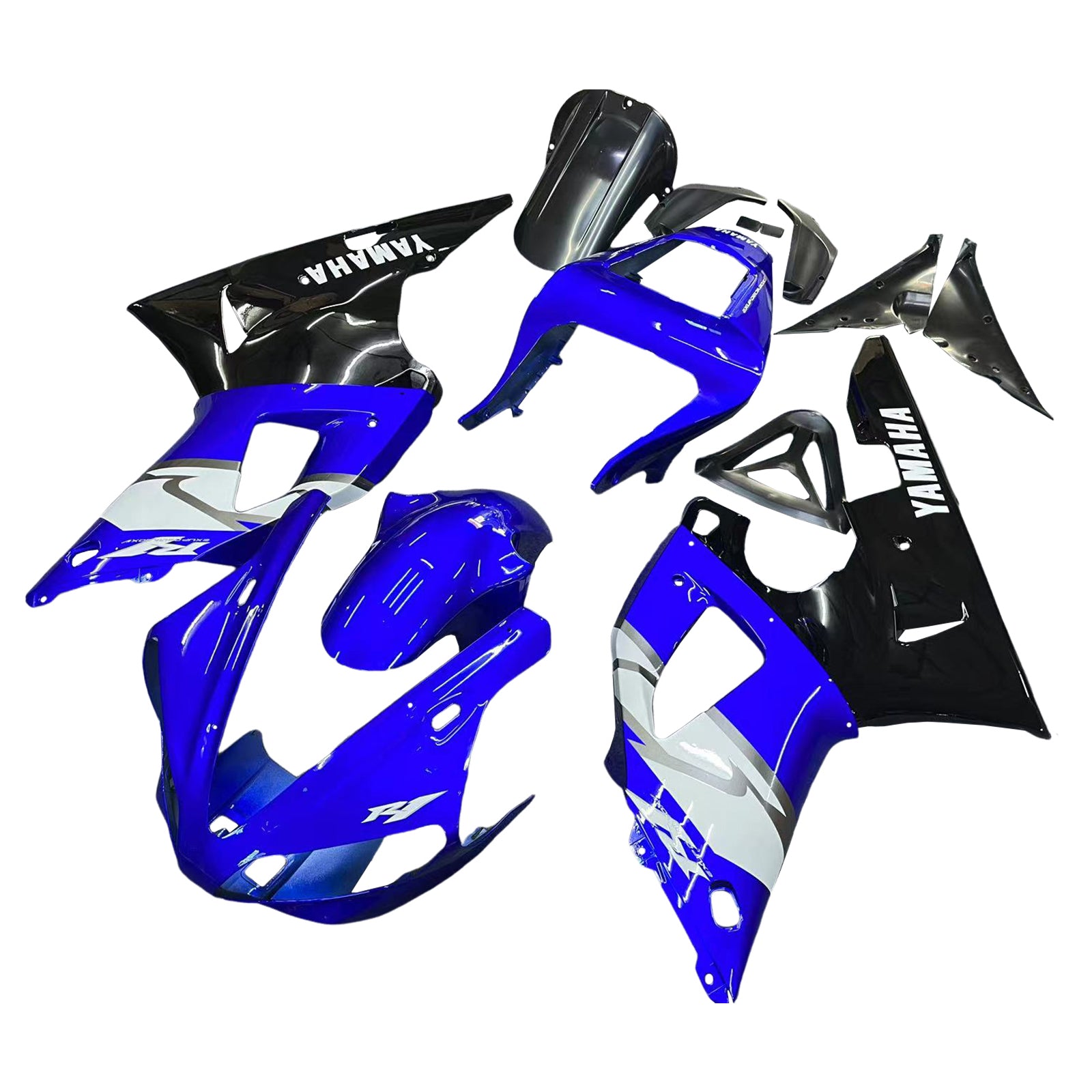 Fairings 2000-2001 Yamaha YZF-R1 Blue Black R1 Generic