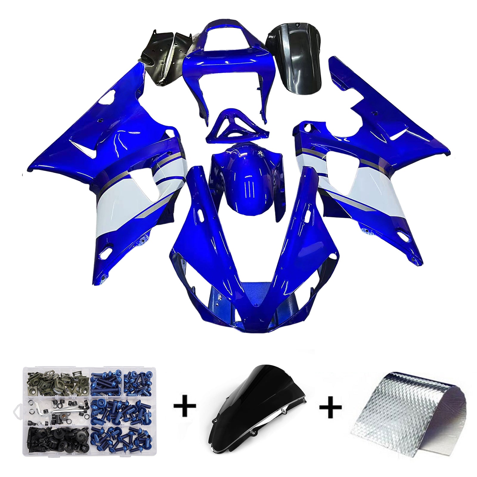 Injection Fairing Kit Bodywork Plastic ABS fit For Yamaha YZF 1000 R1 2000-2001