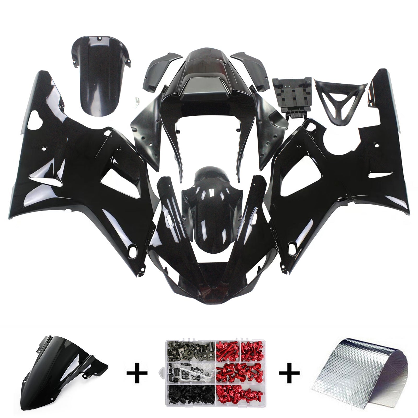 Injection Fairing Kit Bodywork Plastic ABS fit For Yamaha YZF 1000 R1 2000-2001 Generic