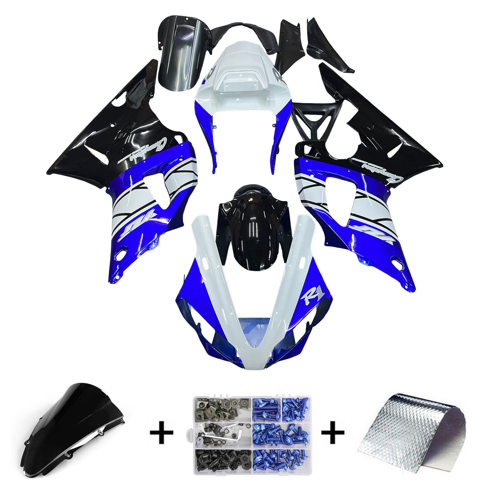 Yamaha YZF 1000 R1 2000-2001 Fairing Kit Bodywork Plastic ABS