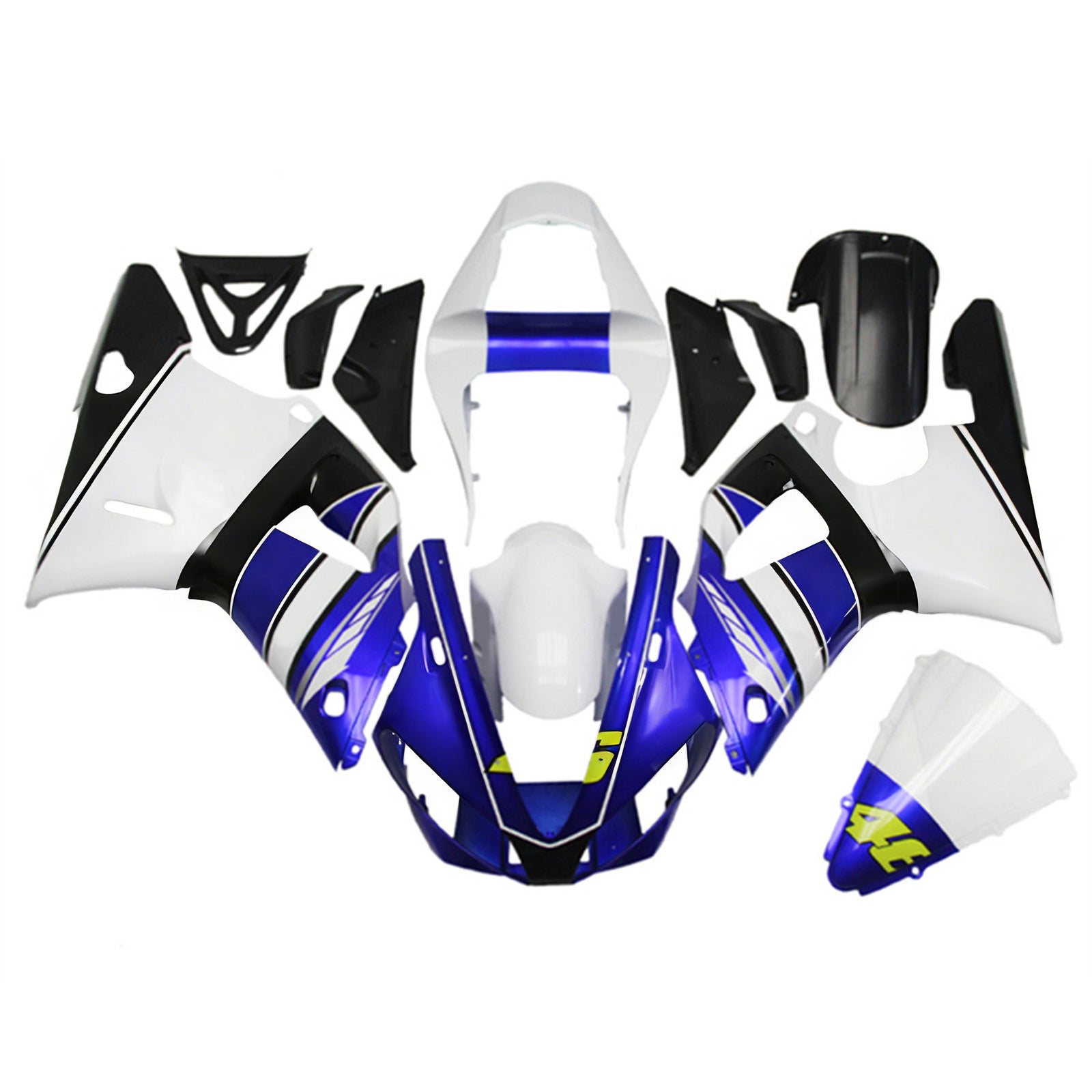 Yamaha YZF 1000 R1 2000-2001 Fairing Kit Bodywork Plastic ABS