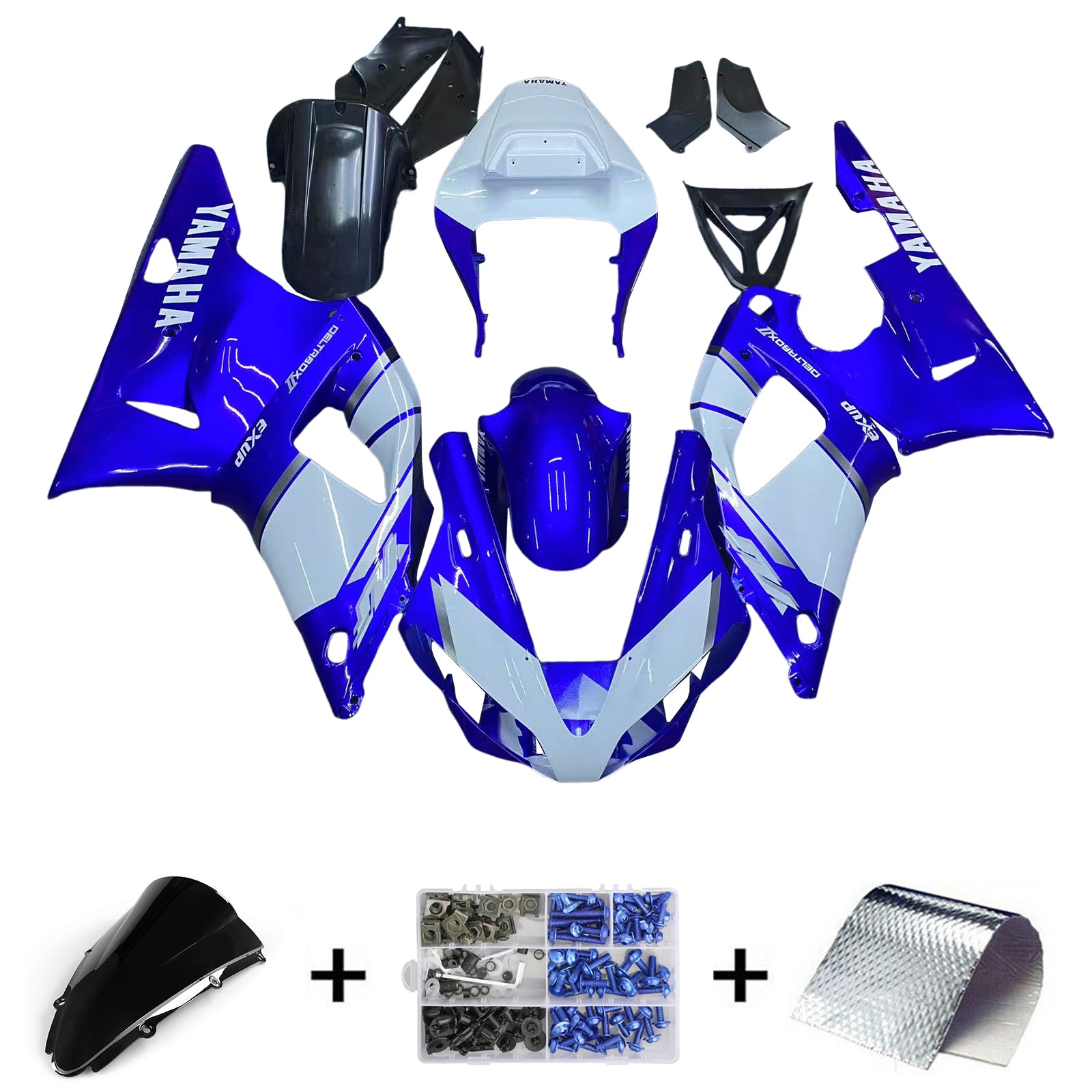 Yamaha YZF 1000 R1 2000-2001 Fairing Kit Bodywork Plastic ABS