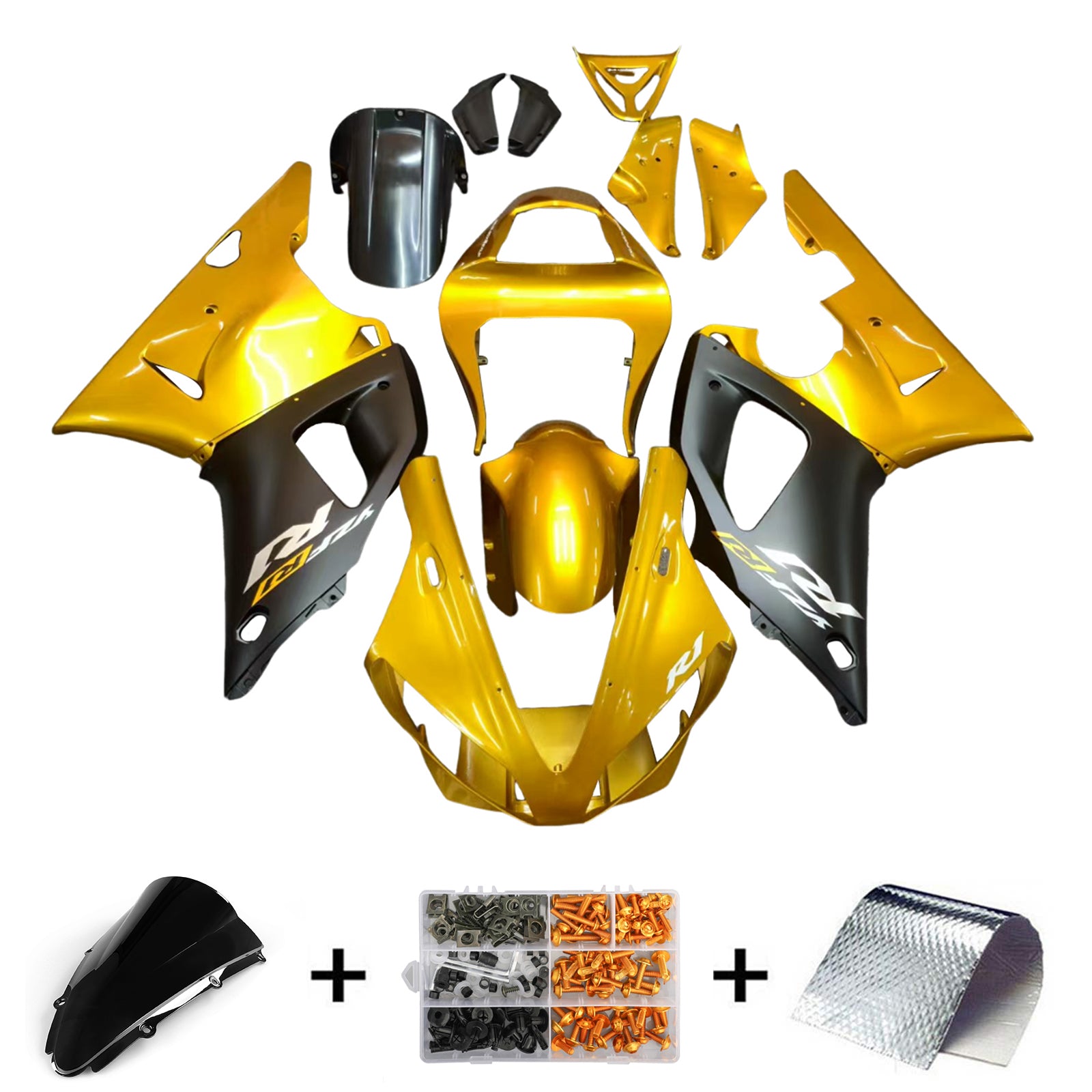 Yamaha YZF 1000 R1 2000-2001 Fairing Kit Bodywork Plastic ABS