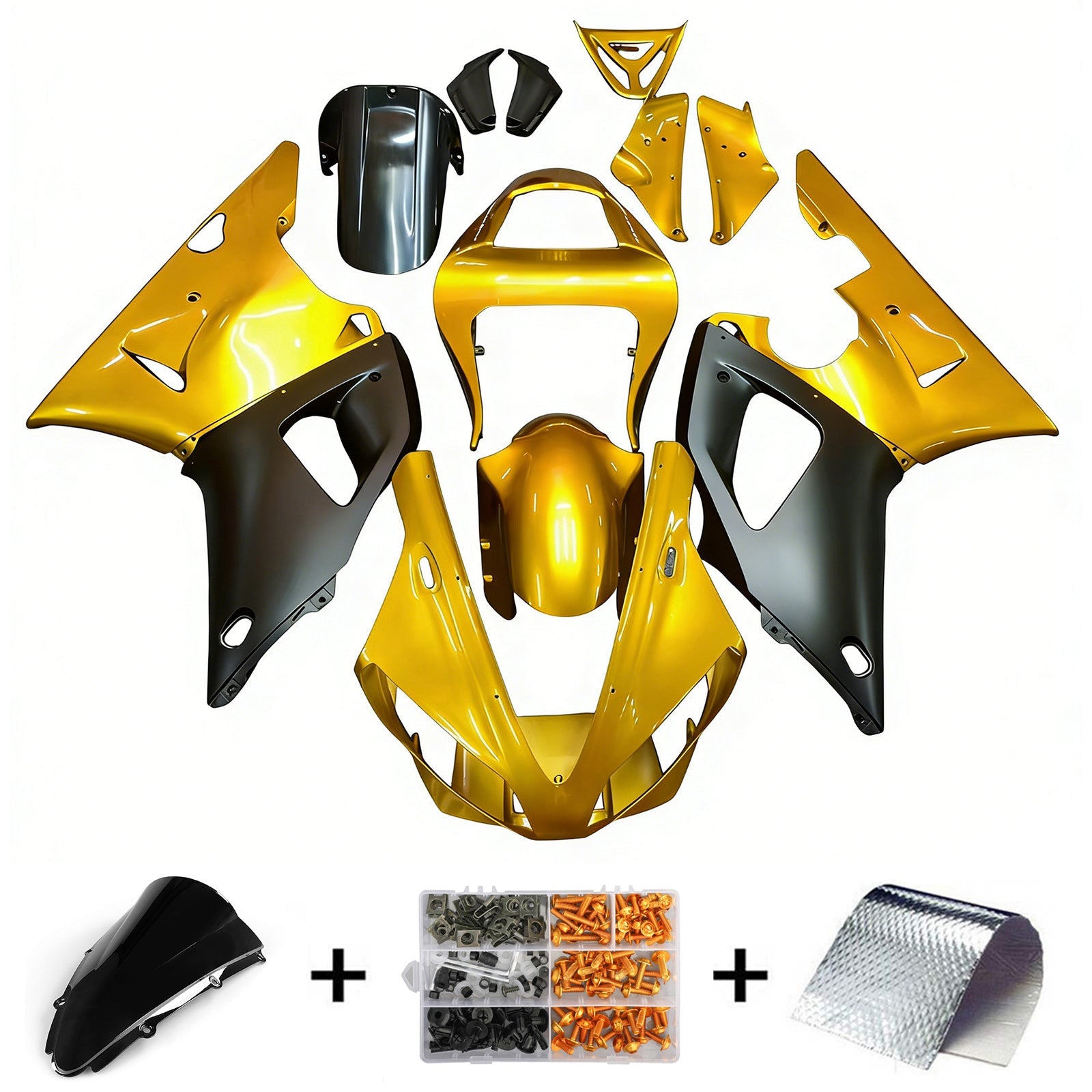 Yamaha YZF 1000 R1 2000-2001 Fairing Kit Bodywork Plastic ABS