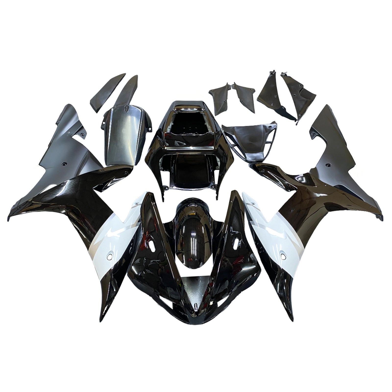 Fairings 2002-2003 Yamaha YZF-R1 Black R1 Generic