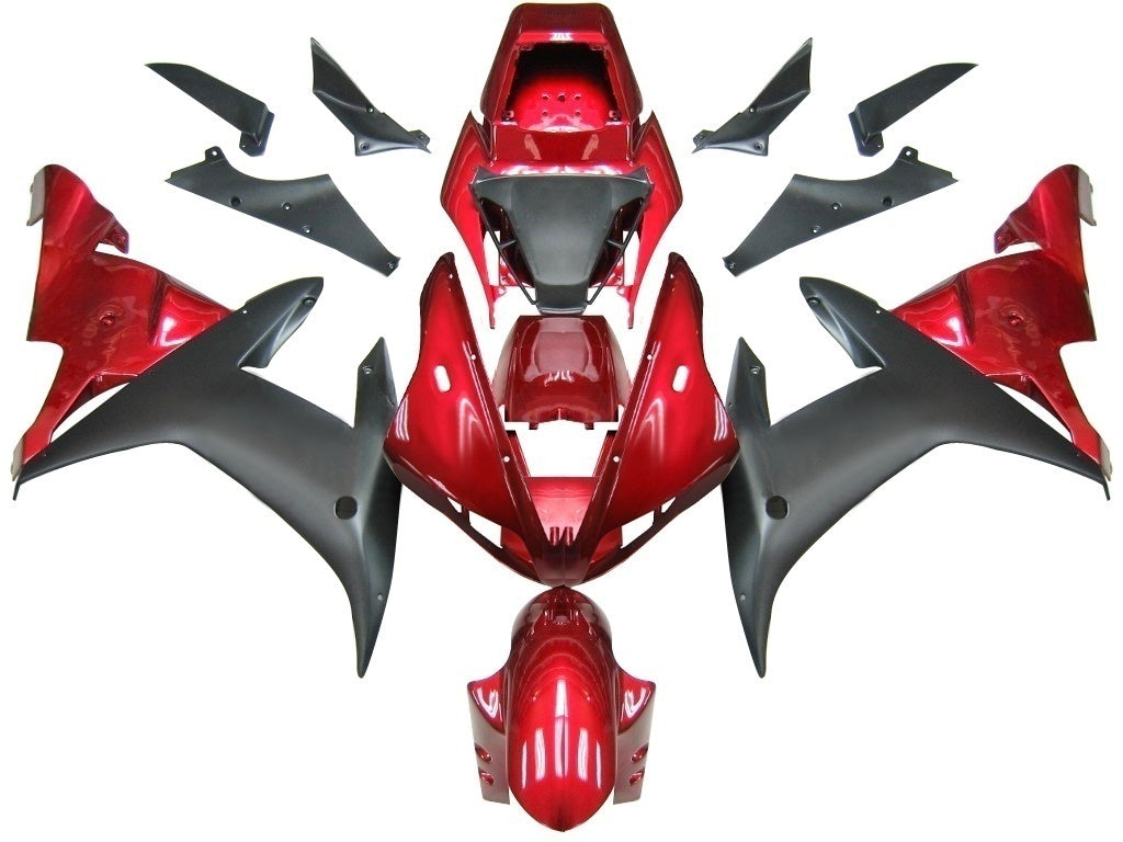 Fairings 2002-2003 Yamaha YZF-R1 Red Black R1 Generic