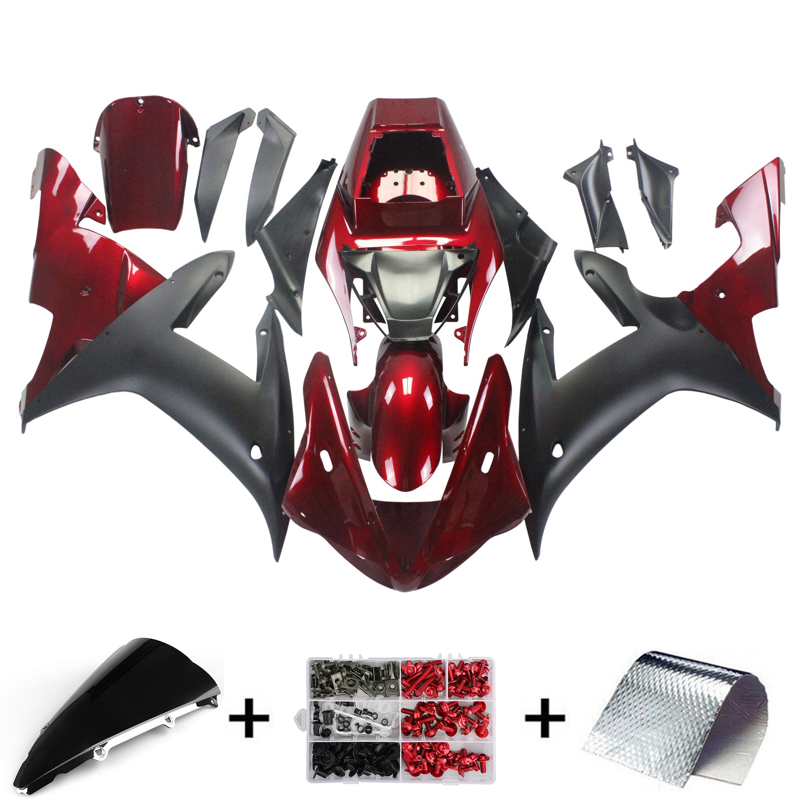 Injection Fairing Kit Bodywork Plastic ABS fit For Yamaha YZF 1000 R1 2002-2003