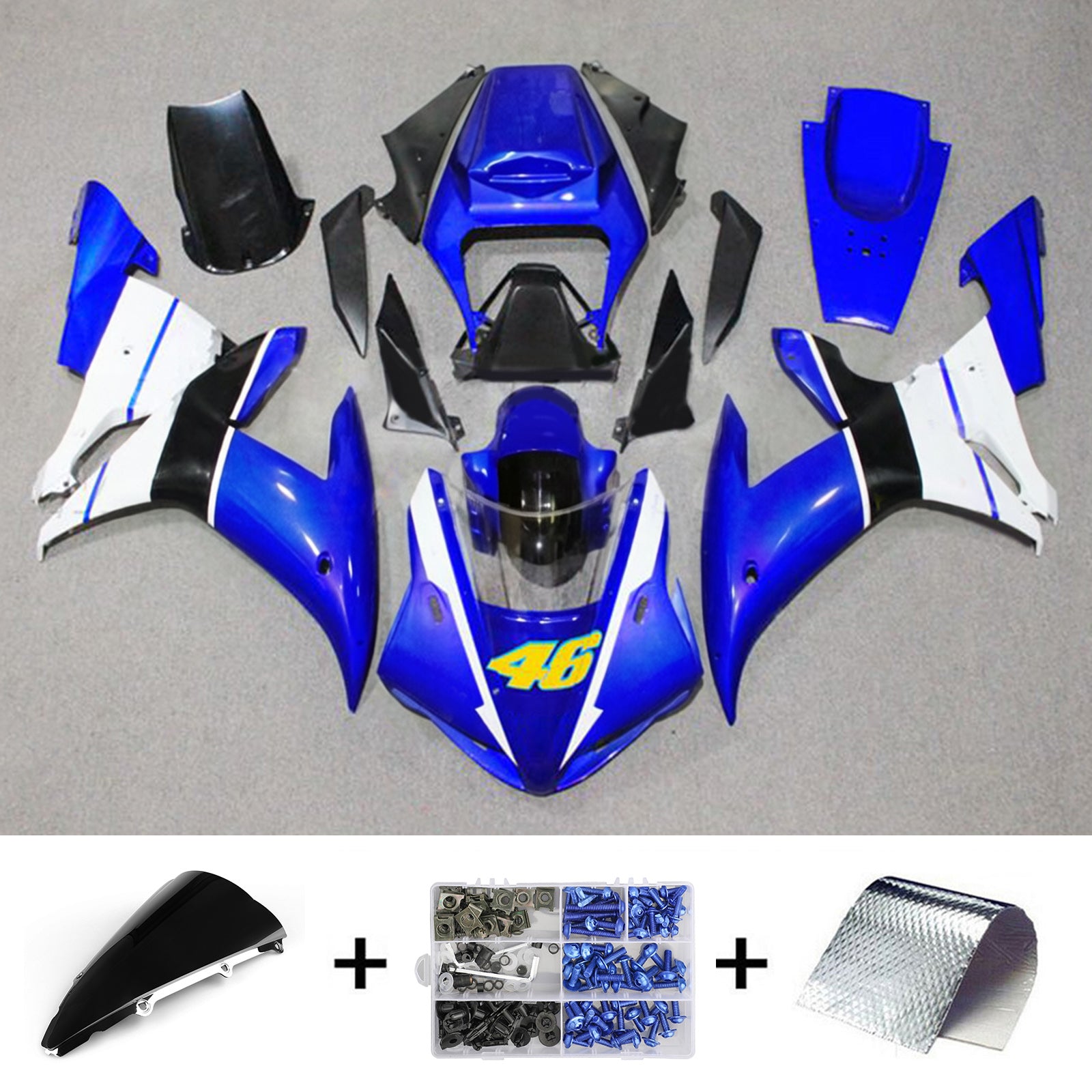 Yamaha YZF-R1 2002-2003 Fairing Kit Bodywork Plastic ABS