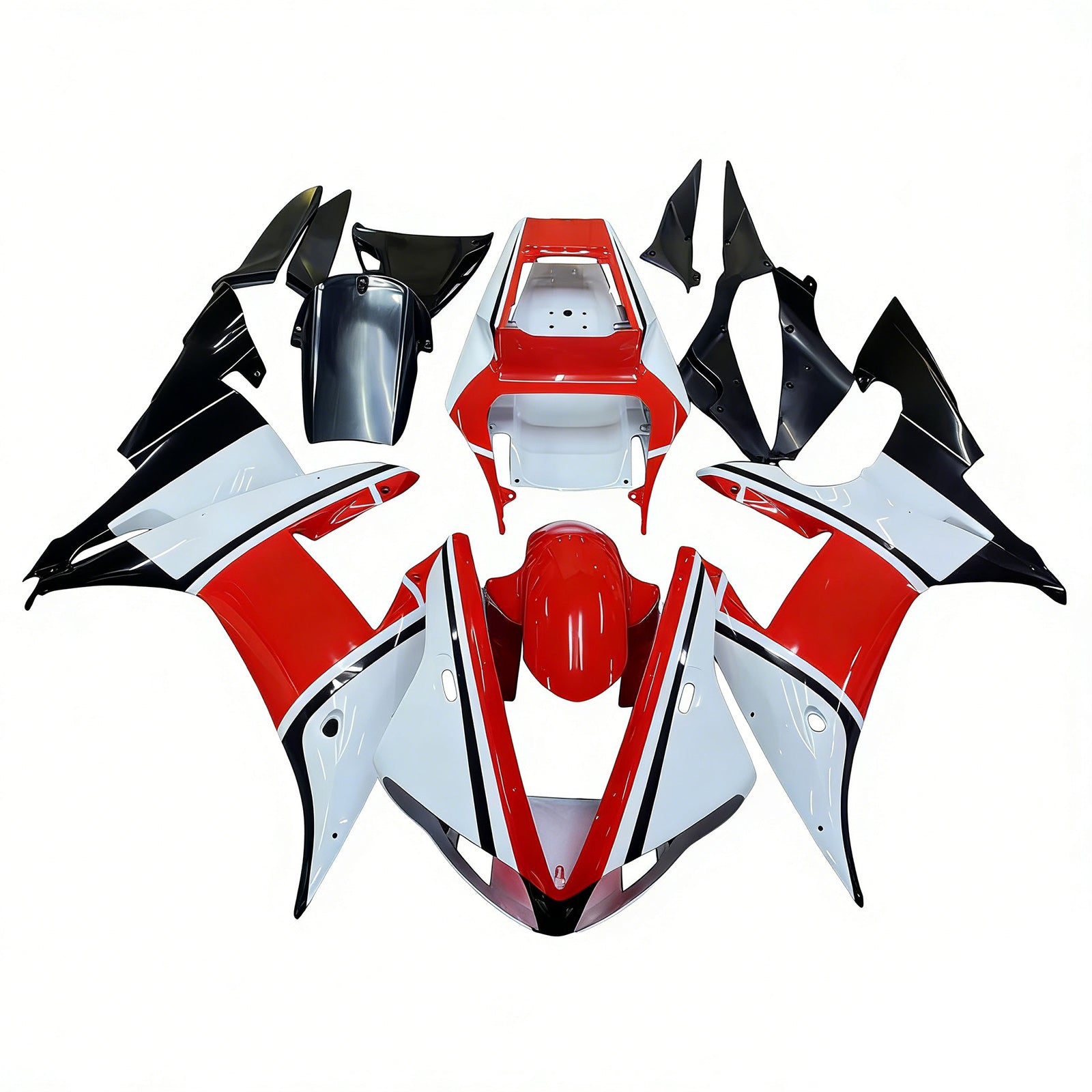 Kit de carenado de inyección Carrocería Plástico ABS apto para Yamaha YZF 1000 R1 2002-2003 Genérico