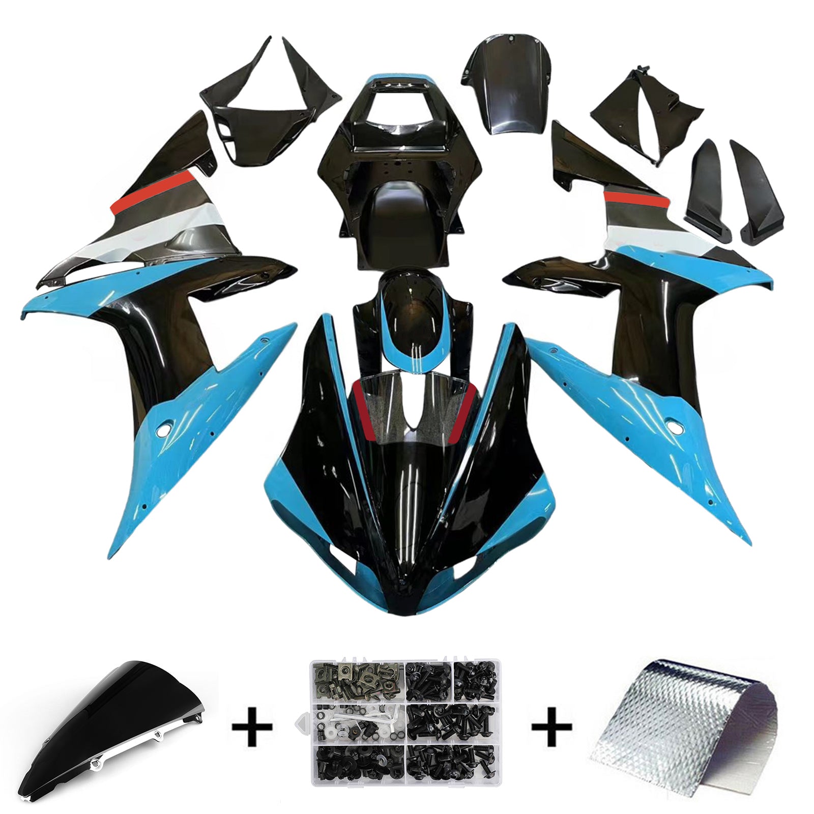 Yamaha YZF 1000 R1 2002-2003 Fairing Kit Bodywork Plastic ABS
