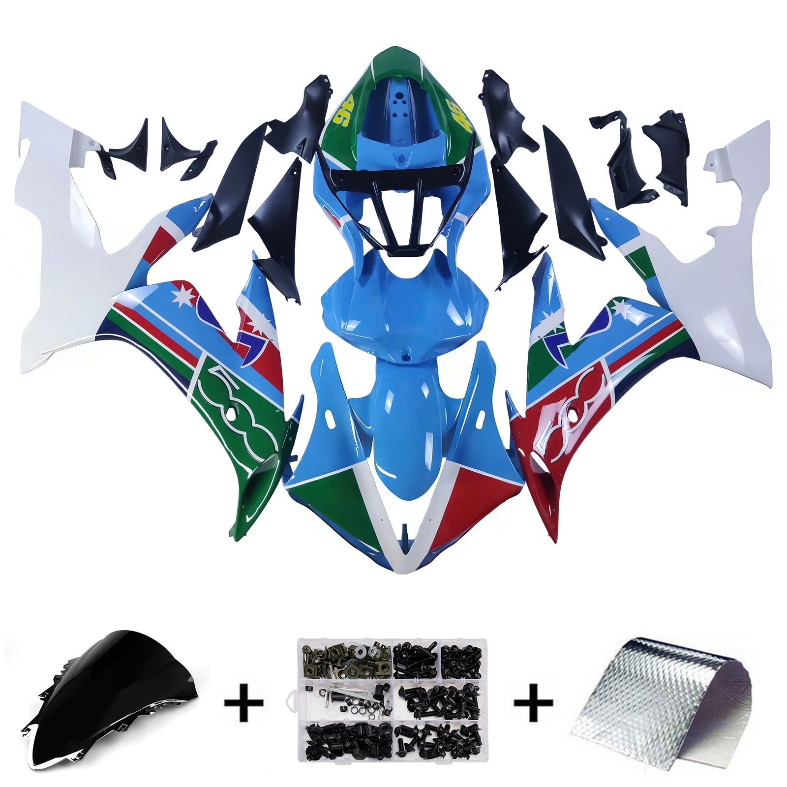 Fairings 2004-2006 Yamaha YZF-R1 Multi-Color No.46 R1 Generic