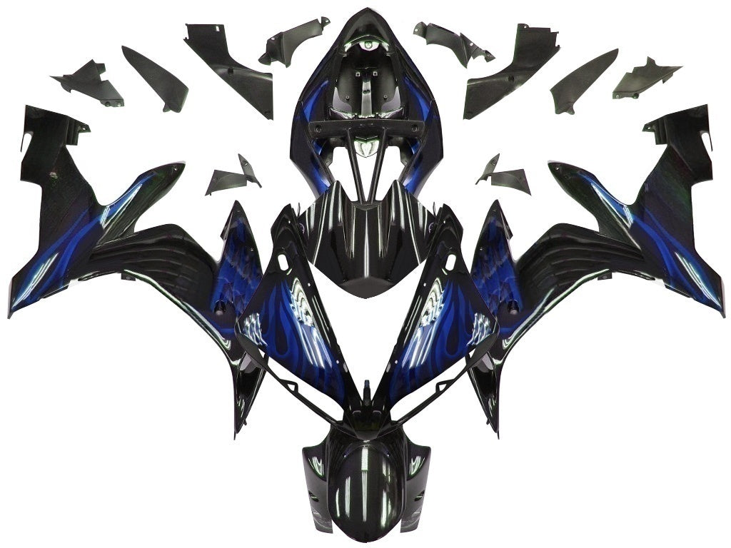 Fairings 2004-2006 Yamaha YZF-R1 Black & Blue Flame R1 Generic