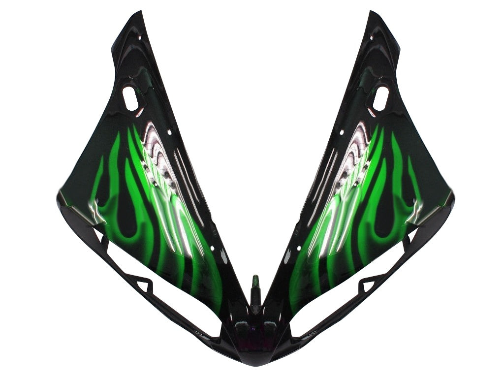 Carenados 2004-2006 Yamaha YZF-R1 Negro y Verde Flame R1 Genérico