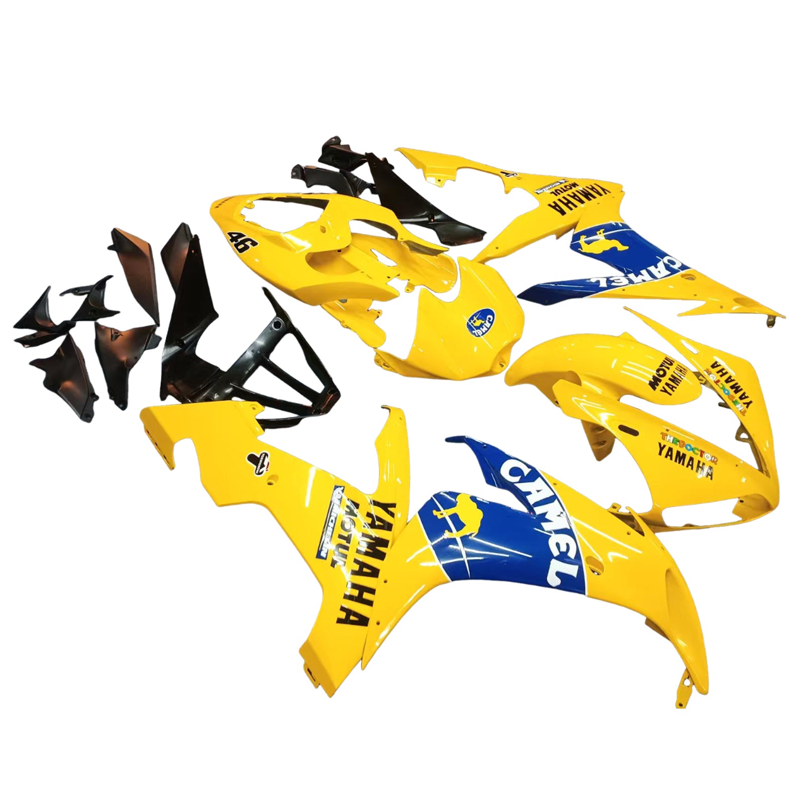 Fairings 2004-2006 Yamaha YZF-R1 Yellow Blue Camel Generic