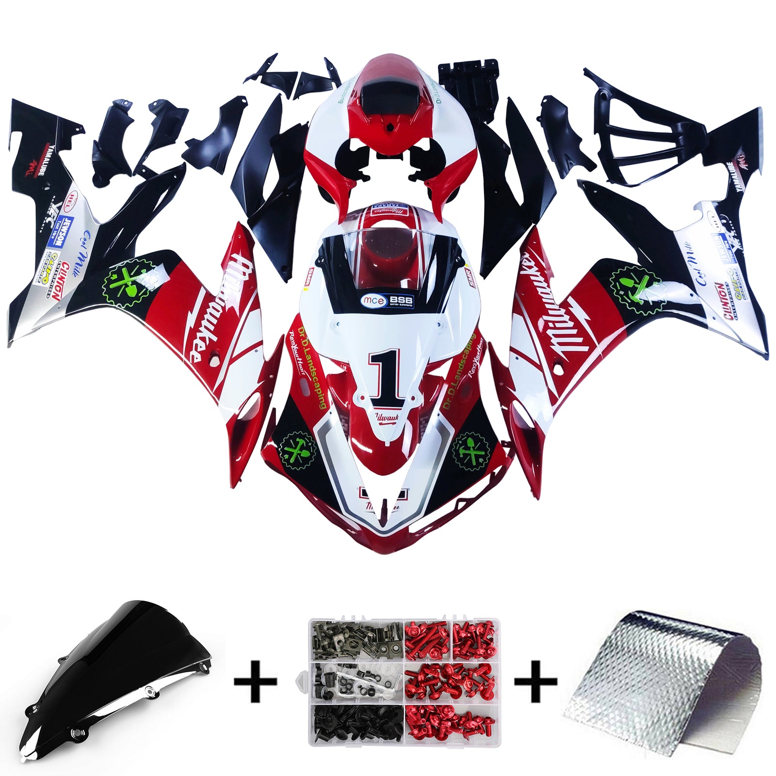 Yamaha YZF 1000 R1 2004-2006 Fairing Kit Bodywork Plastic ABS