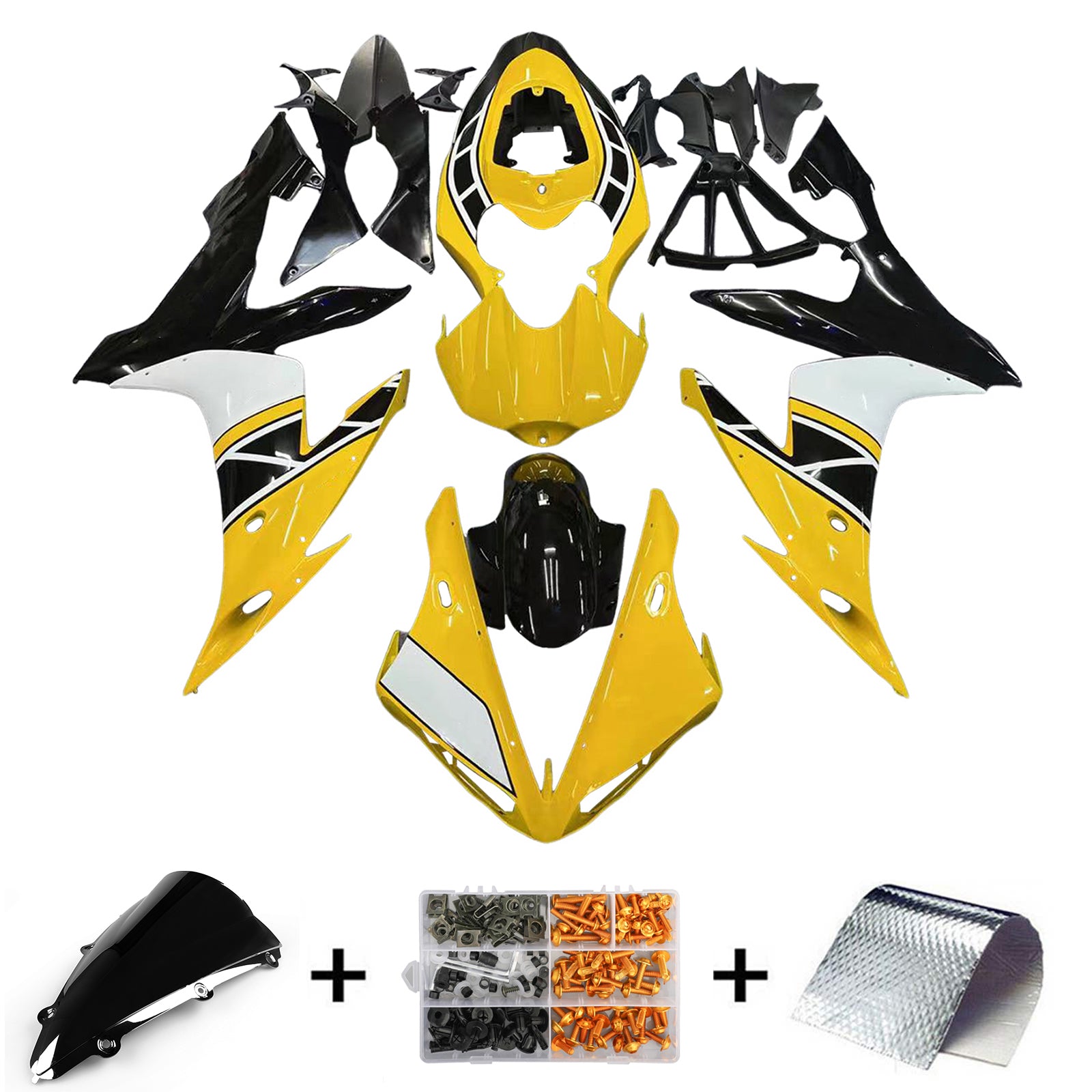 Injection Fairing Kit Bodywork Plastic ABS fit For Yamaha YZF 1000 R1 2004-2006