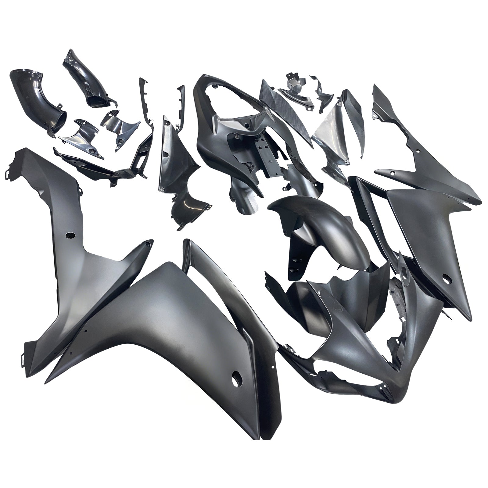 Fairings 2007-2008 Yamaha YZF-R1 Black Matte & Gold R1