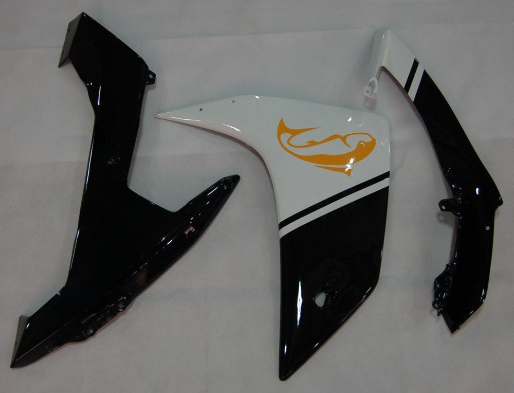 Fairings 2007-2008 Yamaha YZF-R1 Black White R1 Generic