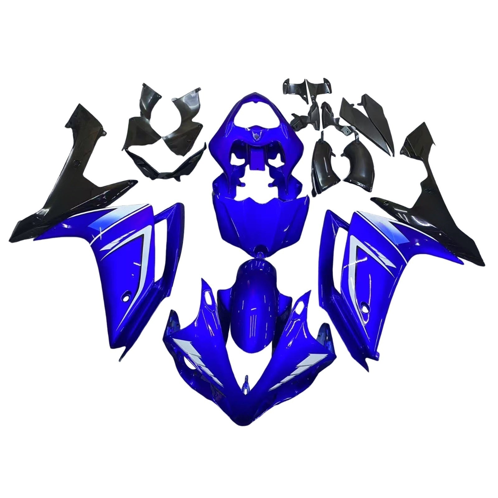 Fairings 2007-2008 Yamaha YZF-R1 Blue Black R1 Generic