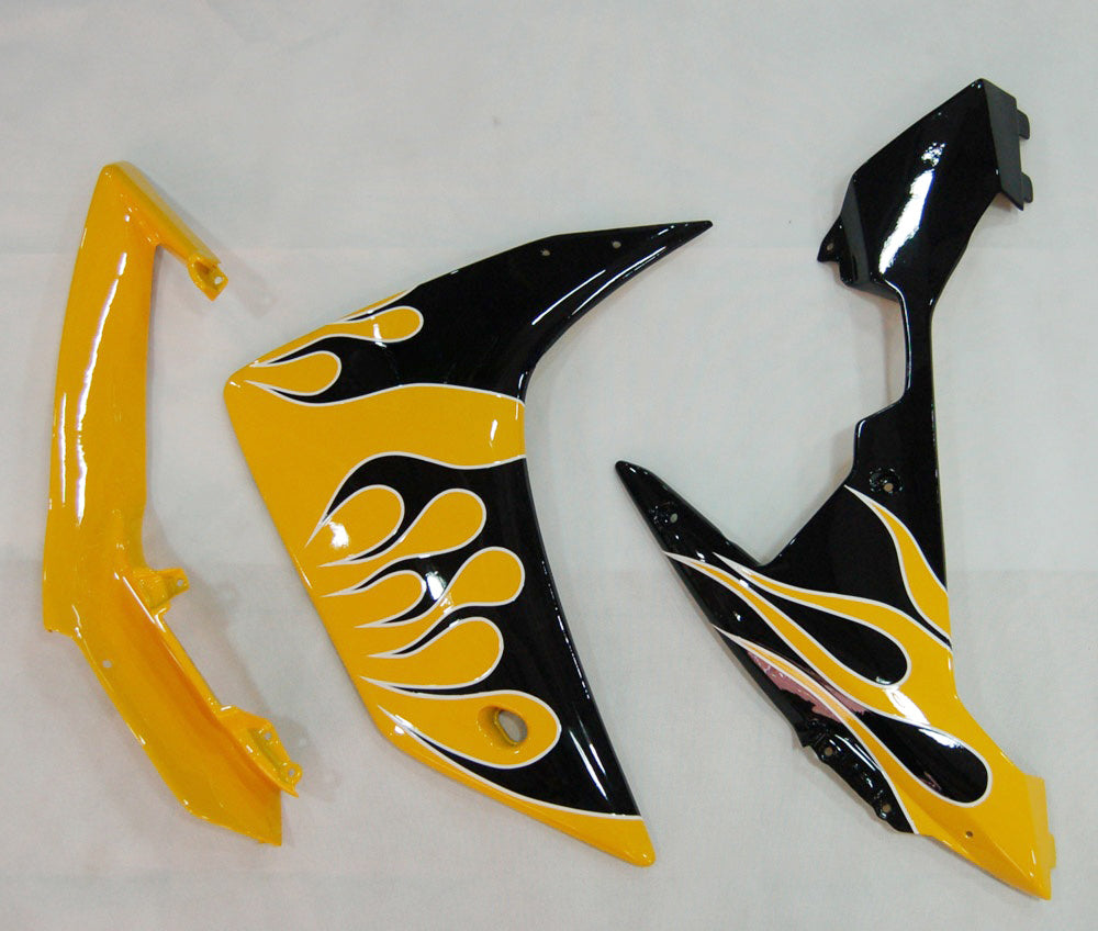 Fairings 2007-2008 Yamaha YZF-R1 Yellow & Black Flame R1 Generic