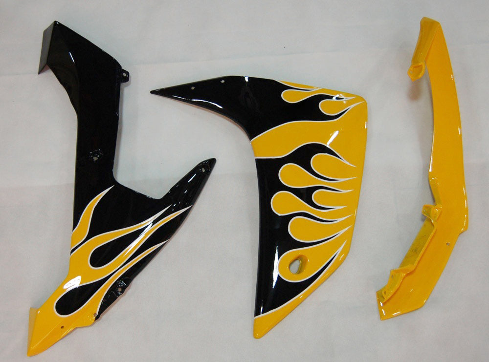 Fairings 2007-2008 Yamaha YZF-R1 Yellow & Black Flame R1 Generic