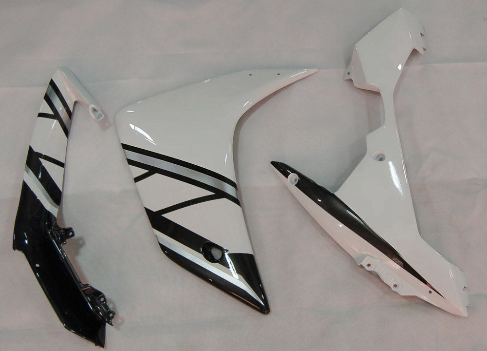 Carenados 2007-2008 Yamaha YZF-R1 Negro Blanco FIAT R1 Genérico