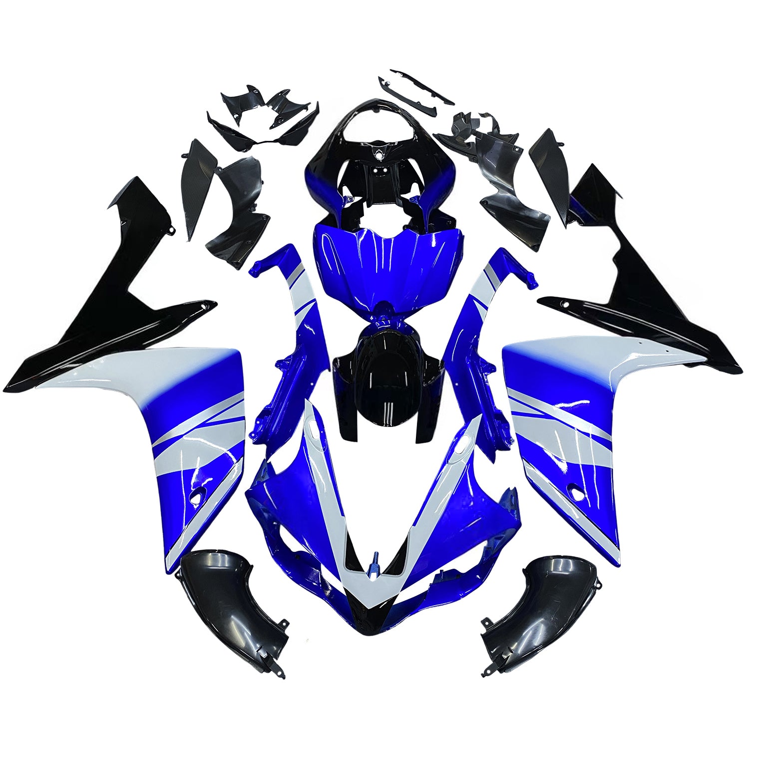 Fairings 2007-2008 Yamaha YZF-R1 Blue Black BMC R1 Generic