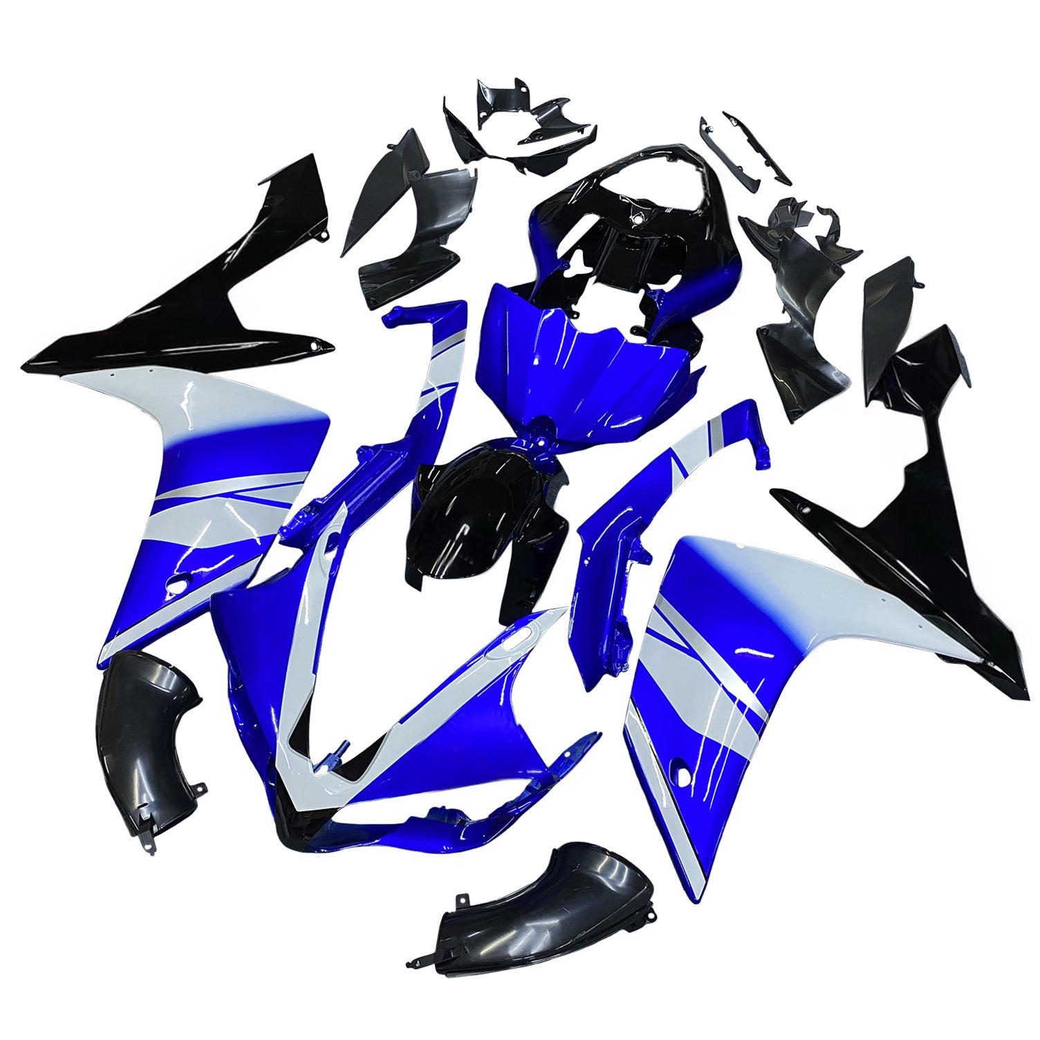 Fairings 2007-2008 Yamaha YZF-R1 Blue Black BMC R1 Generic