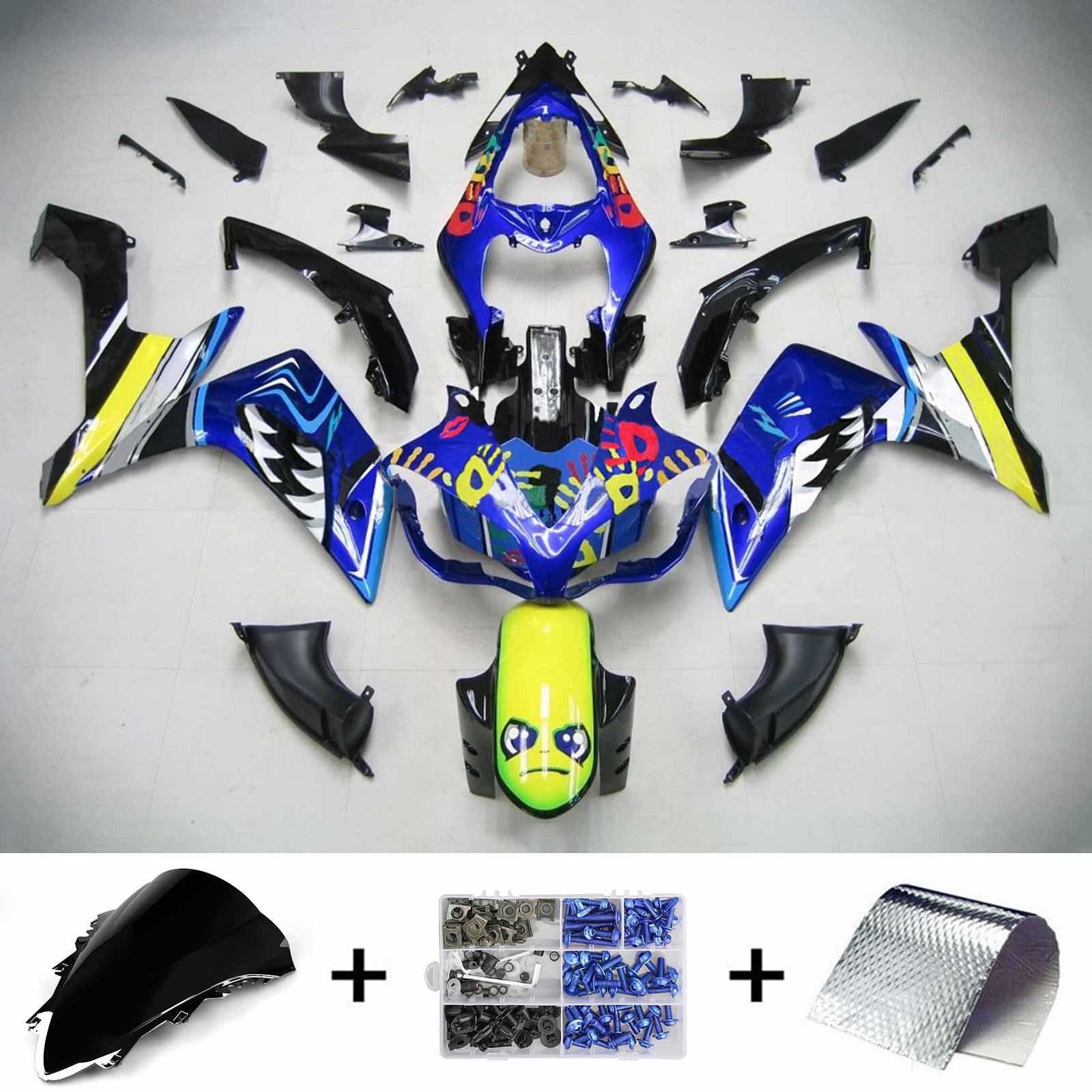 Kit Carenado Para Yamaha YZF 1000 R1 2007-2008 Genérico