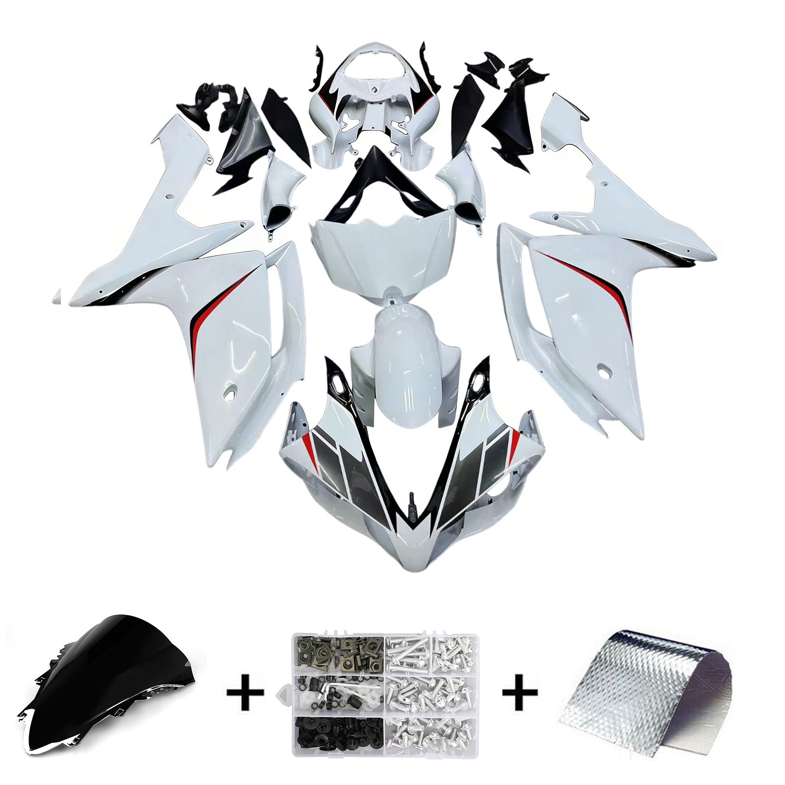 Yamaha YZF 1000 R1 2007-2008 Fairing Kit Bodywork Plastic ABS