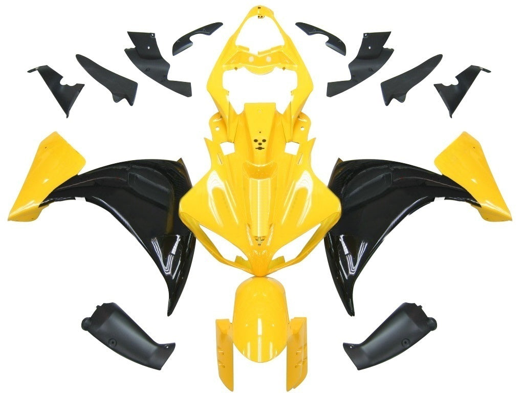 Fairings 2009-2011 Yamaha YZF-R1 Yellow Black R1 Generic