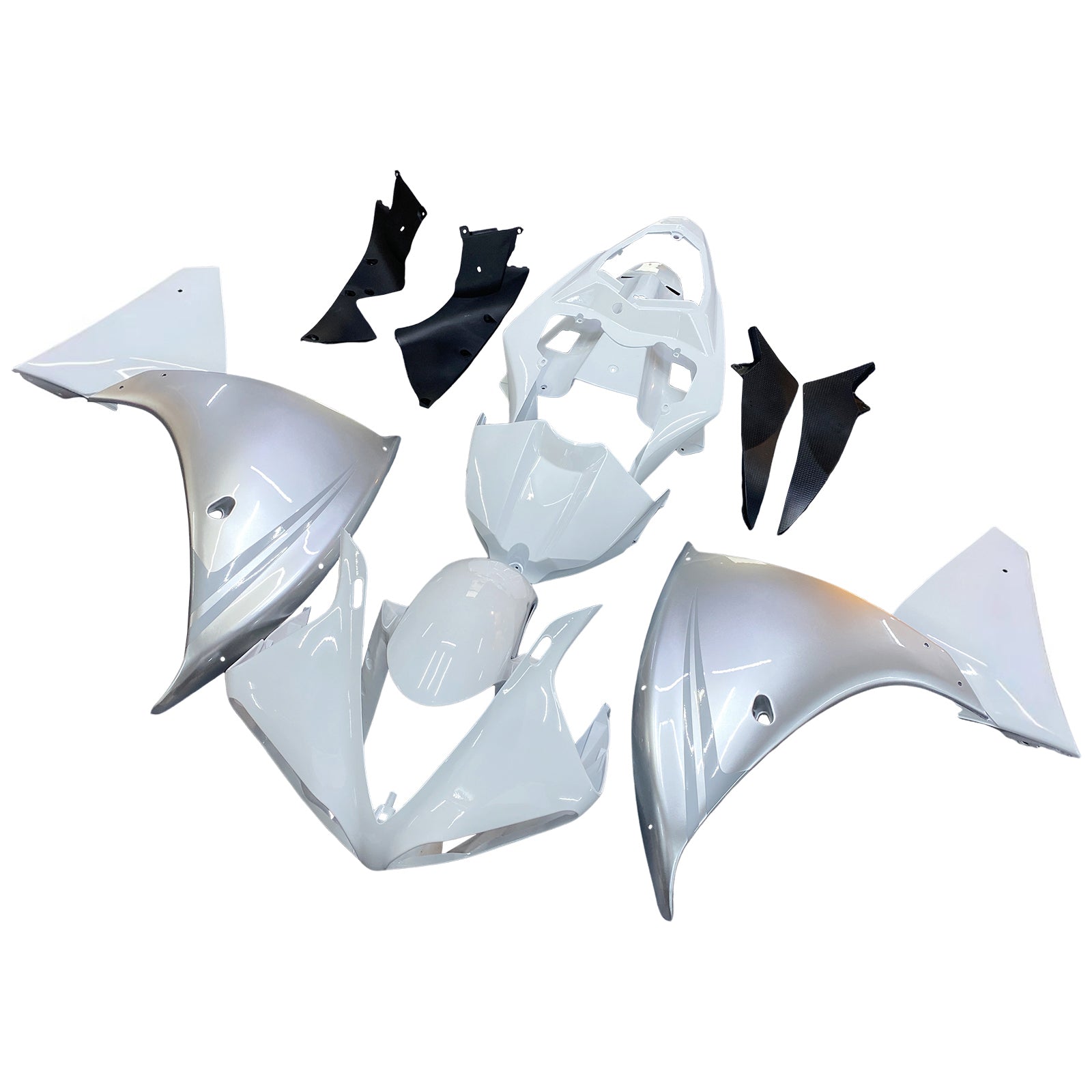 Fairings 2009-20121 Yamaha YZF-R1 White Silver R1 Generic