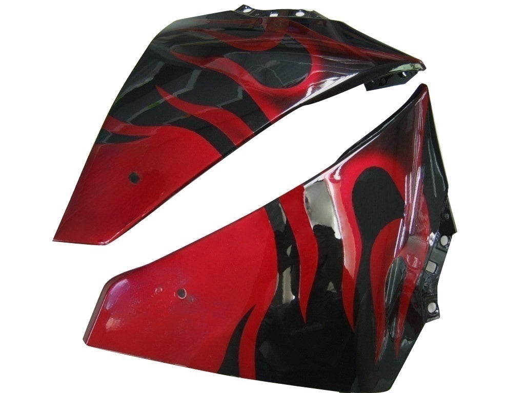 페어링 2009-2011 야마하 YZF-R1 블랙 & 레드 플레임 제네릭