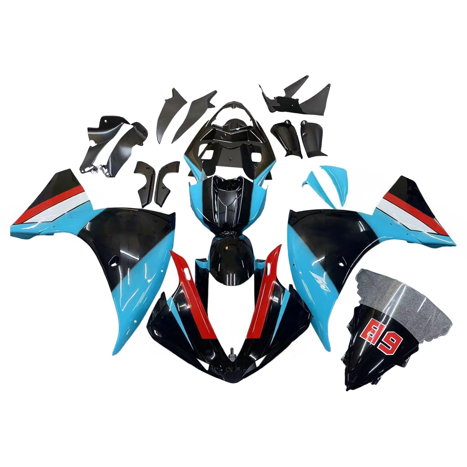 Yamaha YZF 1000 R1 2009-2011 Fairing Kit Bodywork Plastic ABS