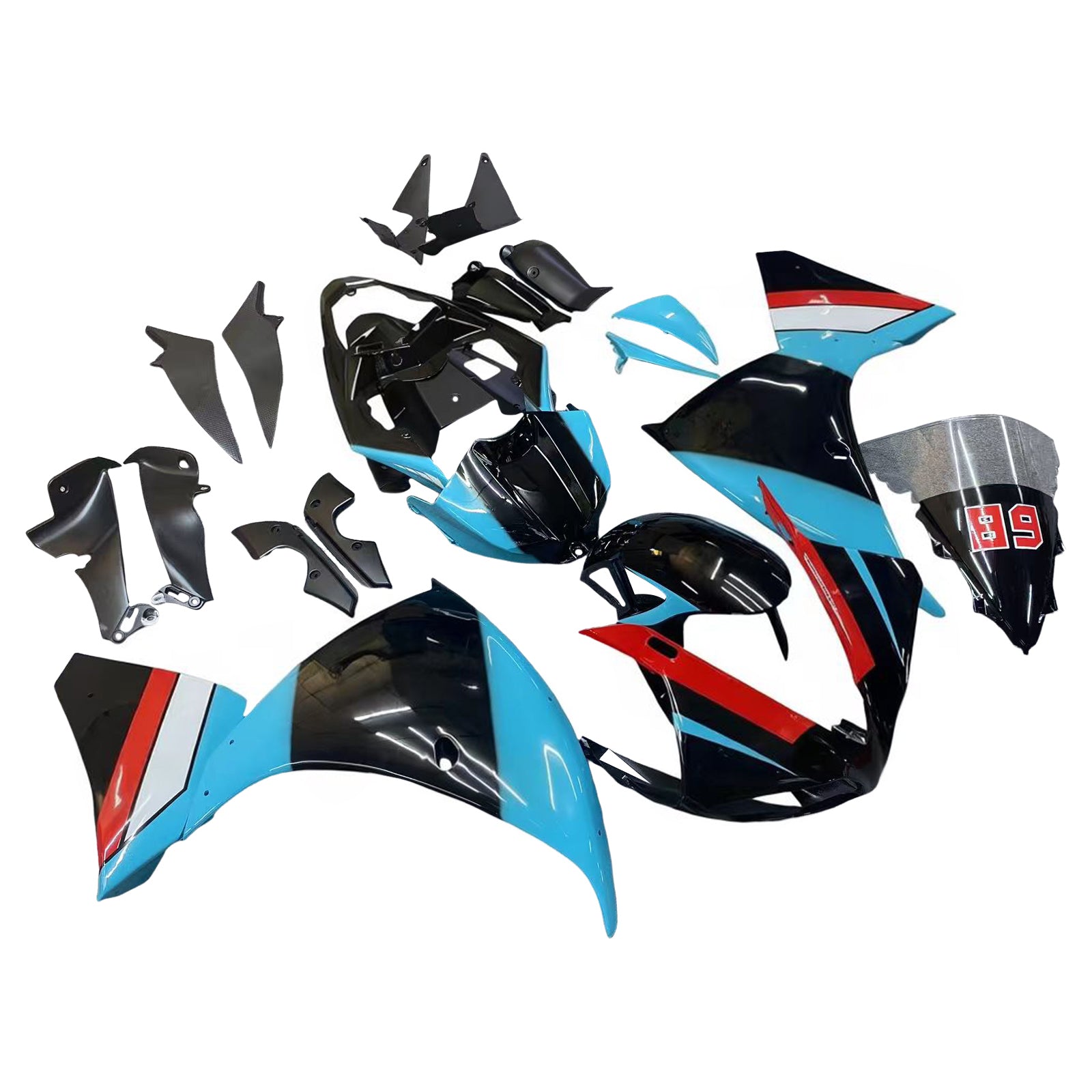 Yamaha YZF 1000 R1 2009-2011 Fairing Kit Bodywork Plastic ABS