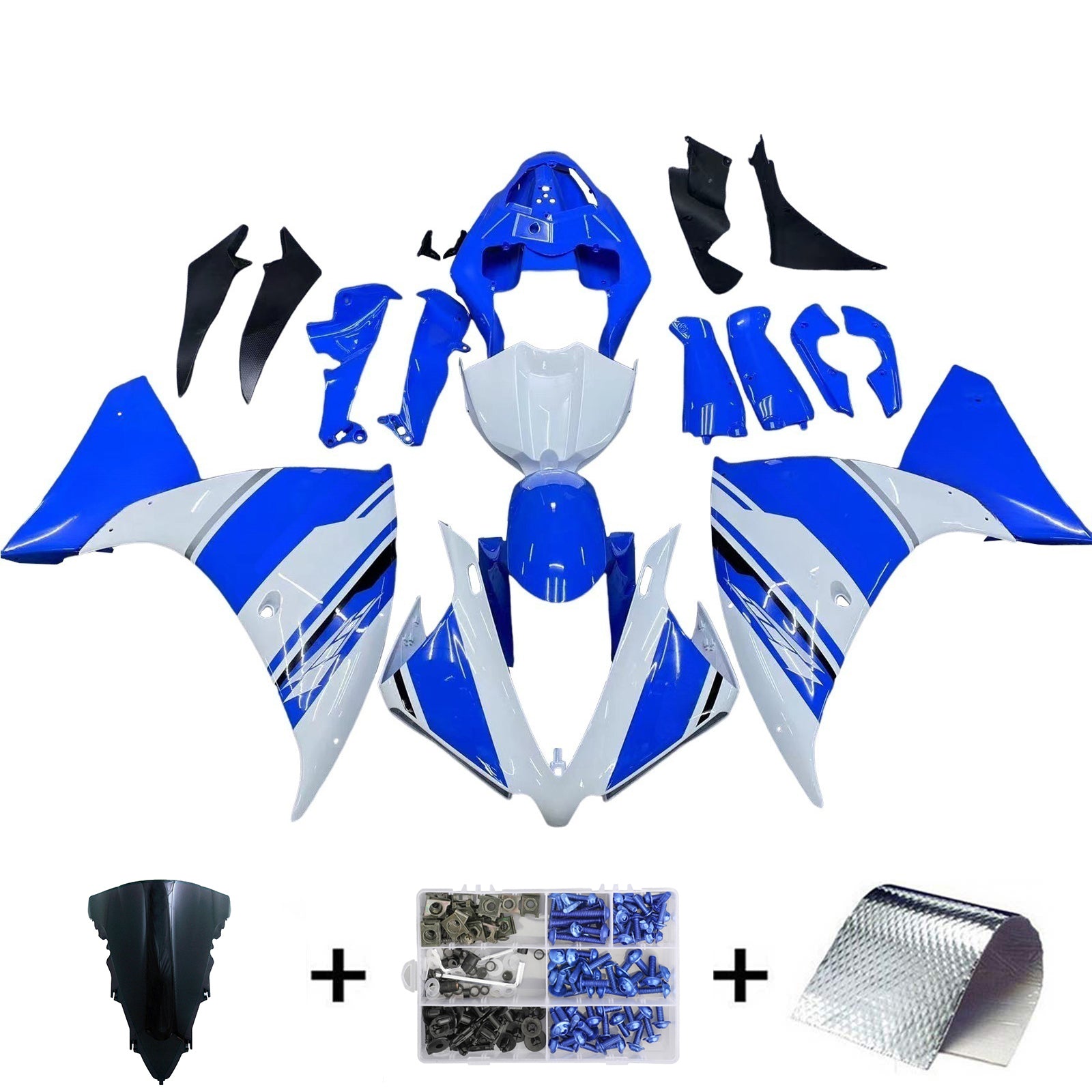 Injection Fairing Kit Bodywork Plastic ABS fit For Yamaha YZF 1000 R1 2012-2014