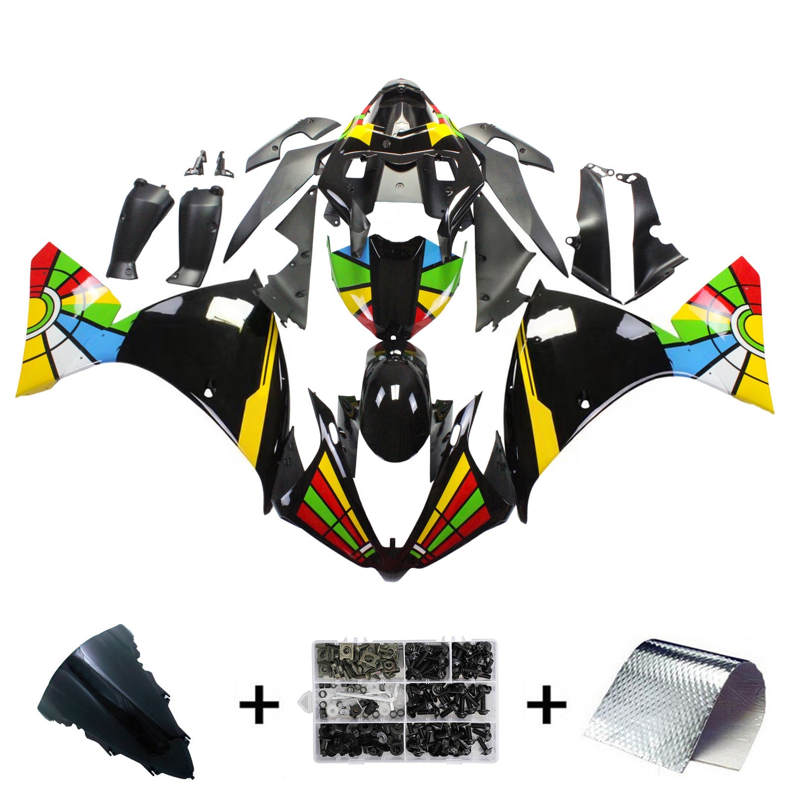 Kit Carenado Para Yamaha YZF 1000 R1 2012-2014 Genérico